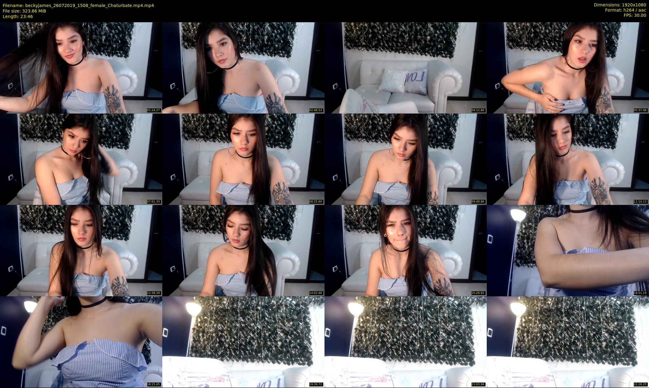 beckyjames — 24 minute Chaturbate female cam show recording, 1080p, Jul 26, 2019