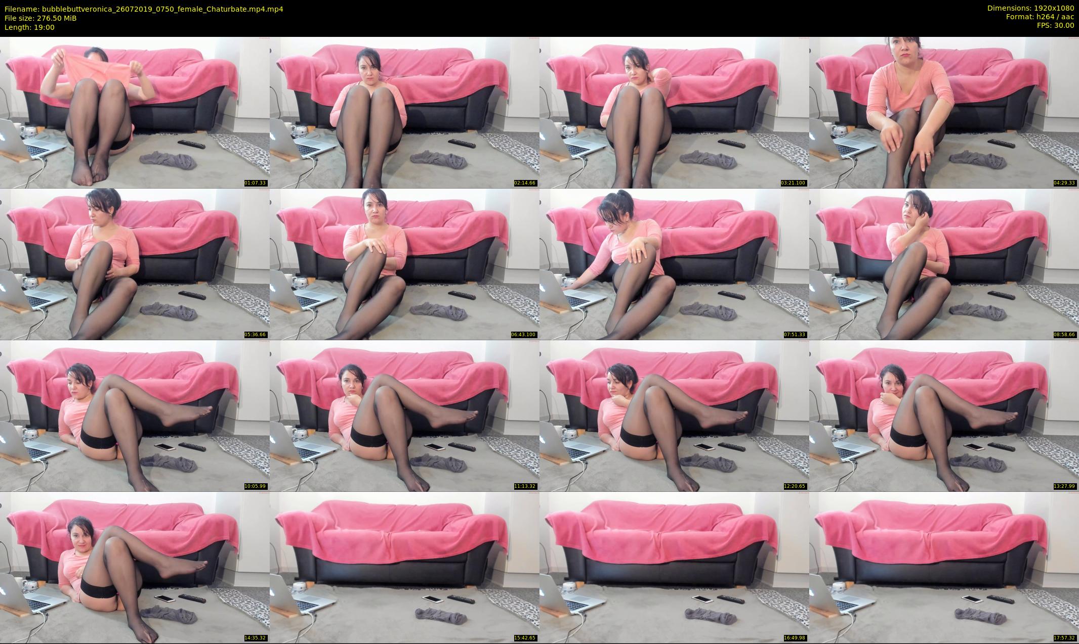bubblebuttveronica — 19 minute Chaturbate female cam show recording, 1080p, Jul 26, 2019