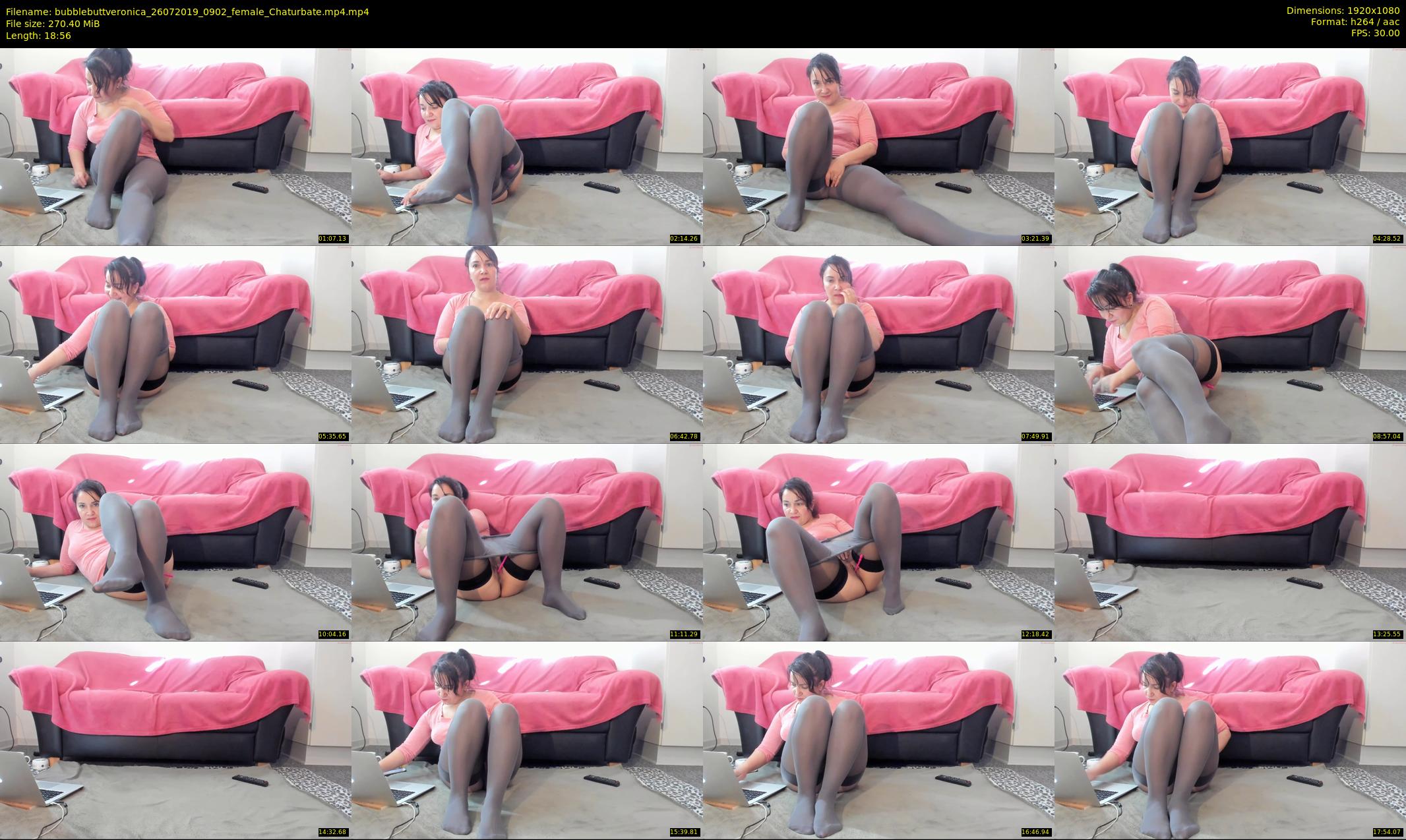 bubblebuttveronica — 19 minute Chaturbate female cam show recording, 1080p, Jul 26, 2019
