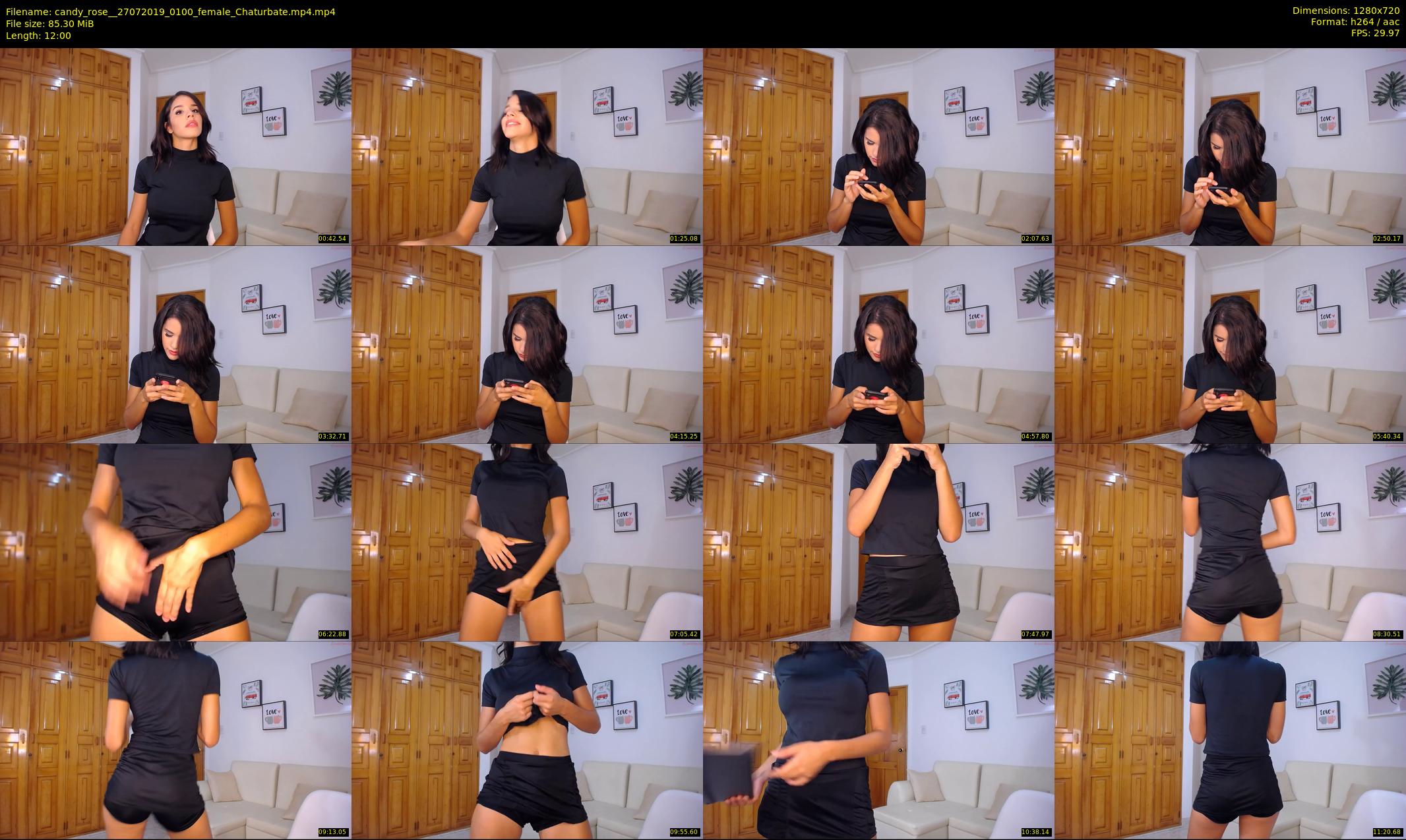 candy_rose_ — 12 minute Chaturbate female cam show recording, 720p, Jul 27, 2019