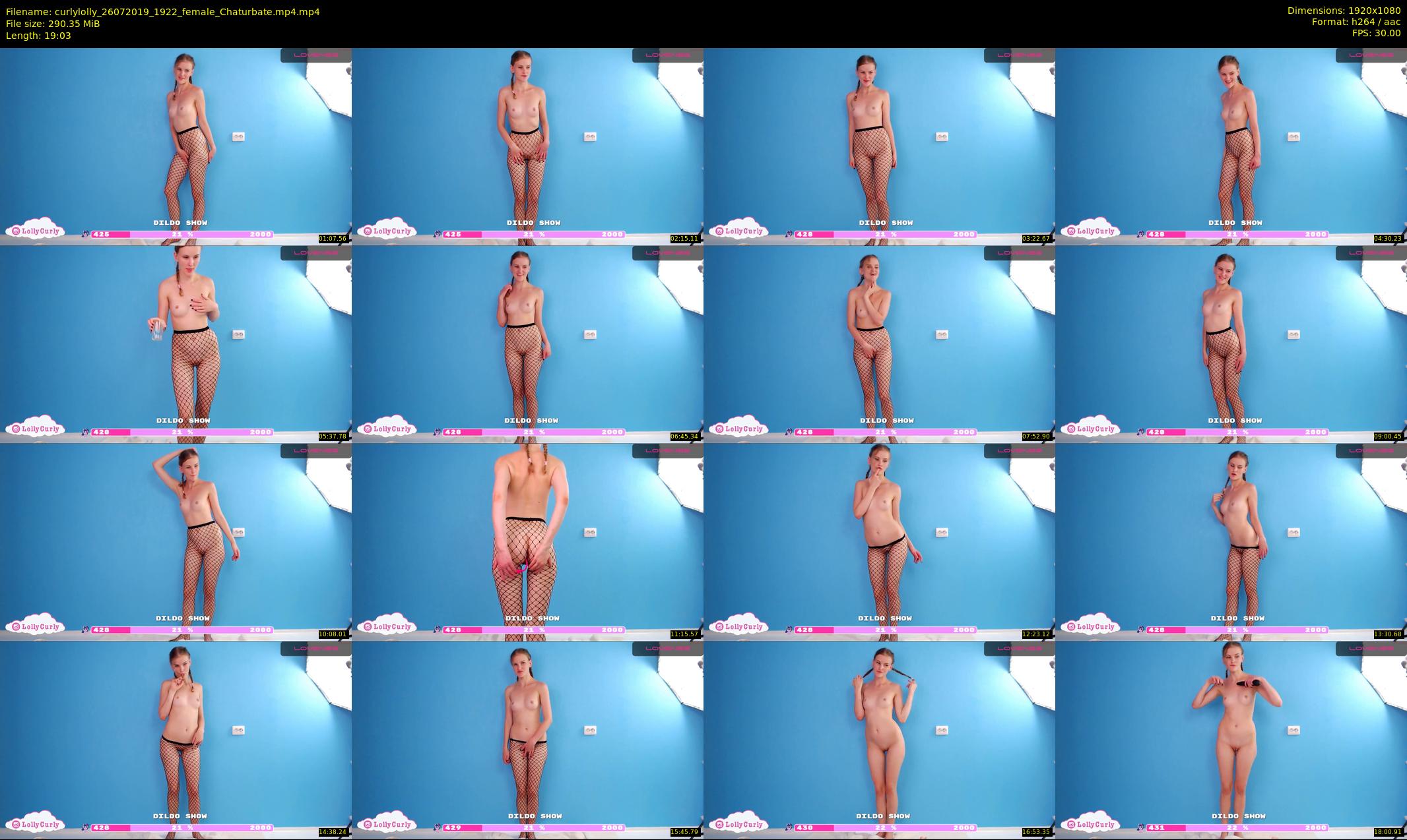 curlylolly — 20 minute Chaturbate female cam show recording, 1080p, Jul 26, 2019