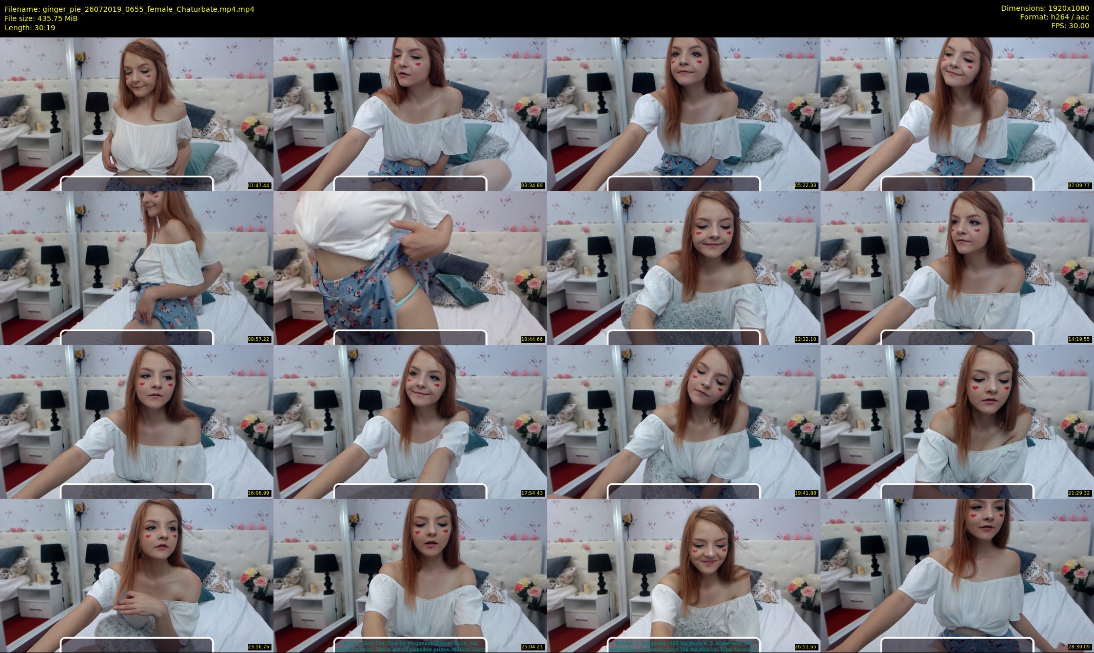 ginger_pie — 31 minute Chaturbate female cam show recording, 1080p, Jul 26, 2019