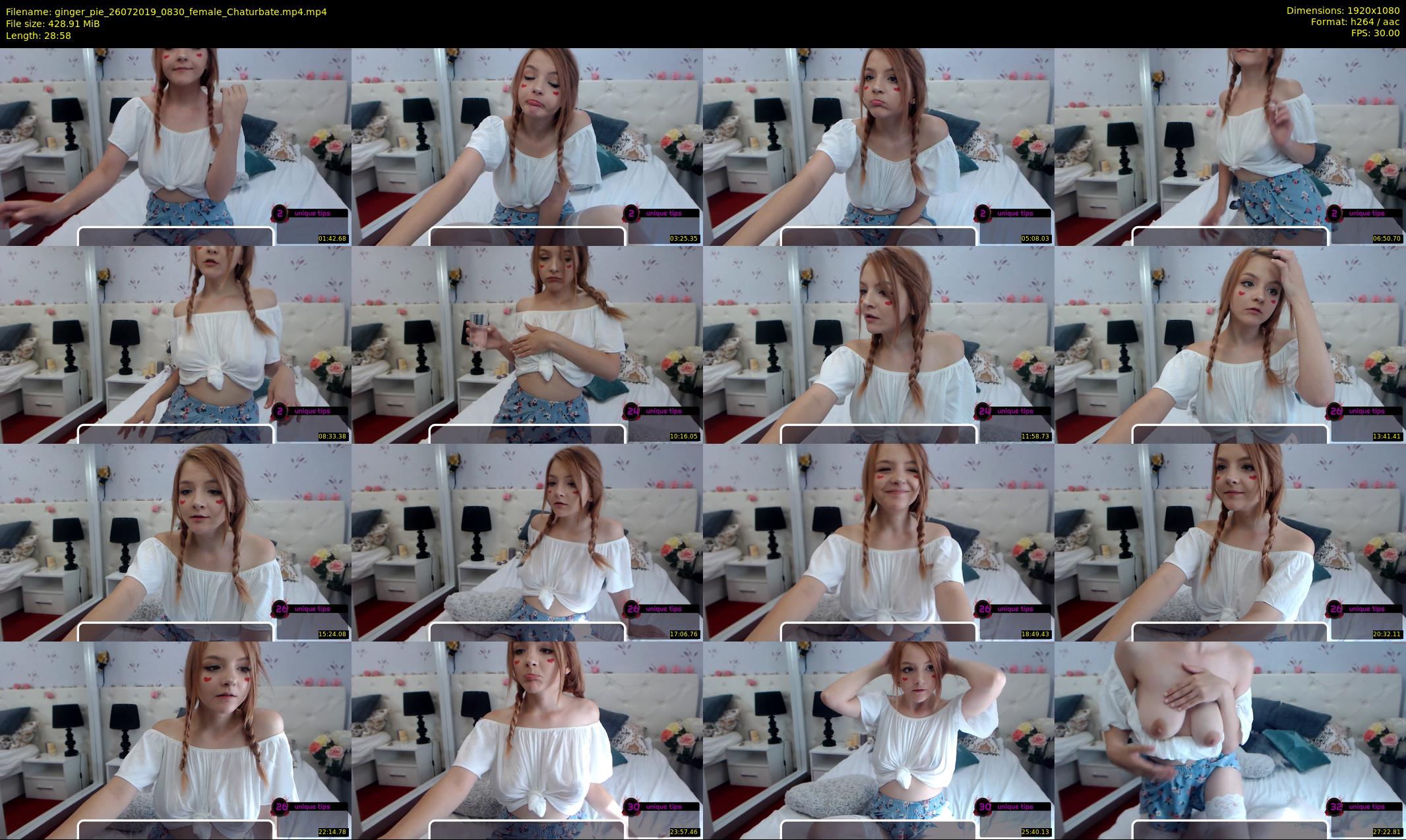 ginger_pie — 29 minute Chaturbate female cam show recording, 1080p, Jul 26, 2019