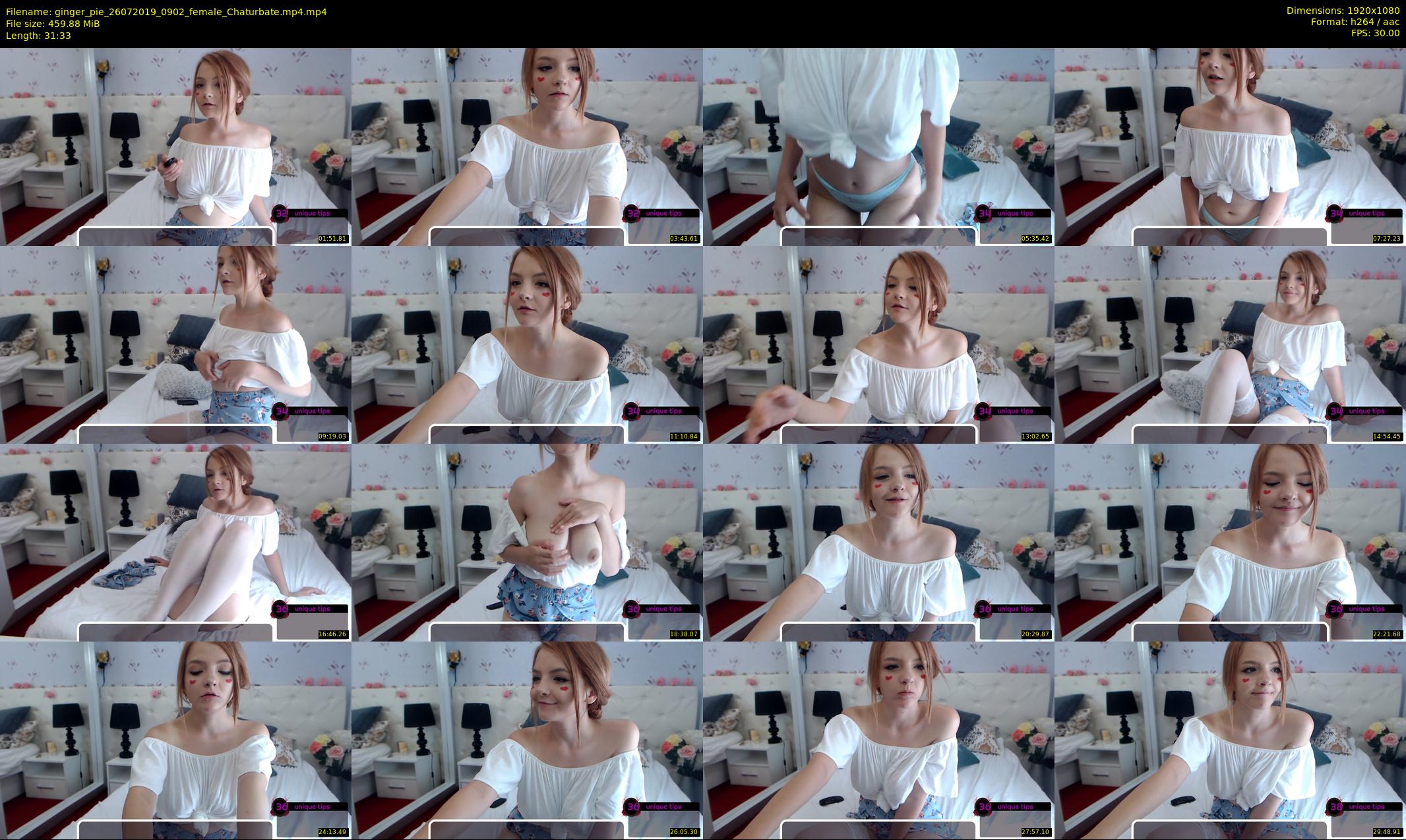 ginger_pie — 32 minute Chaturbate female cam show recording, 1080p, Jul 26, 2019