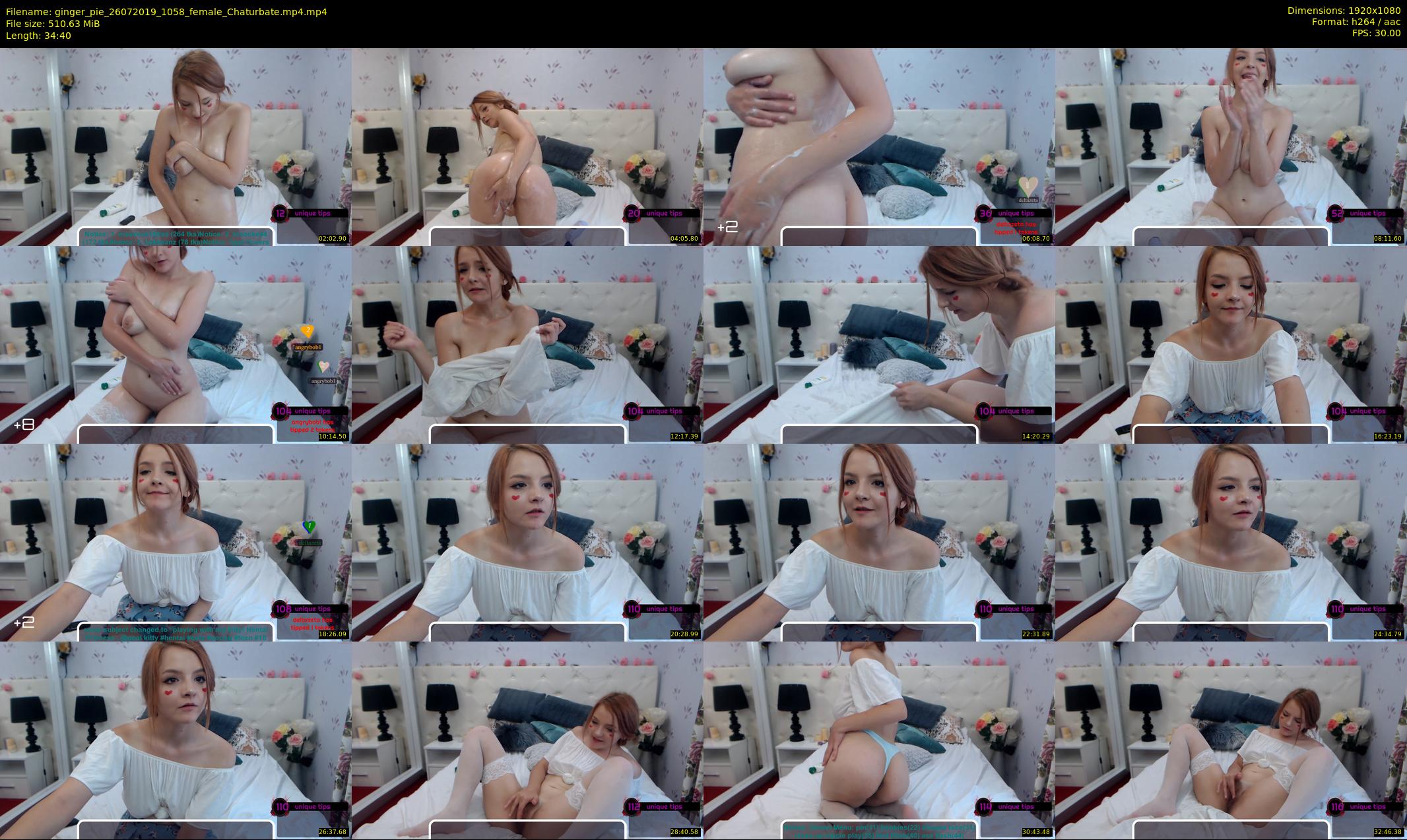 ginger_pie — 35 minute Chaturbate female cam show recording, 1080p, Jul 26, 2019