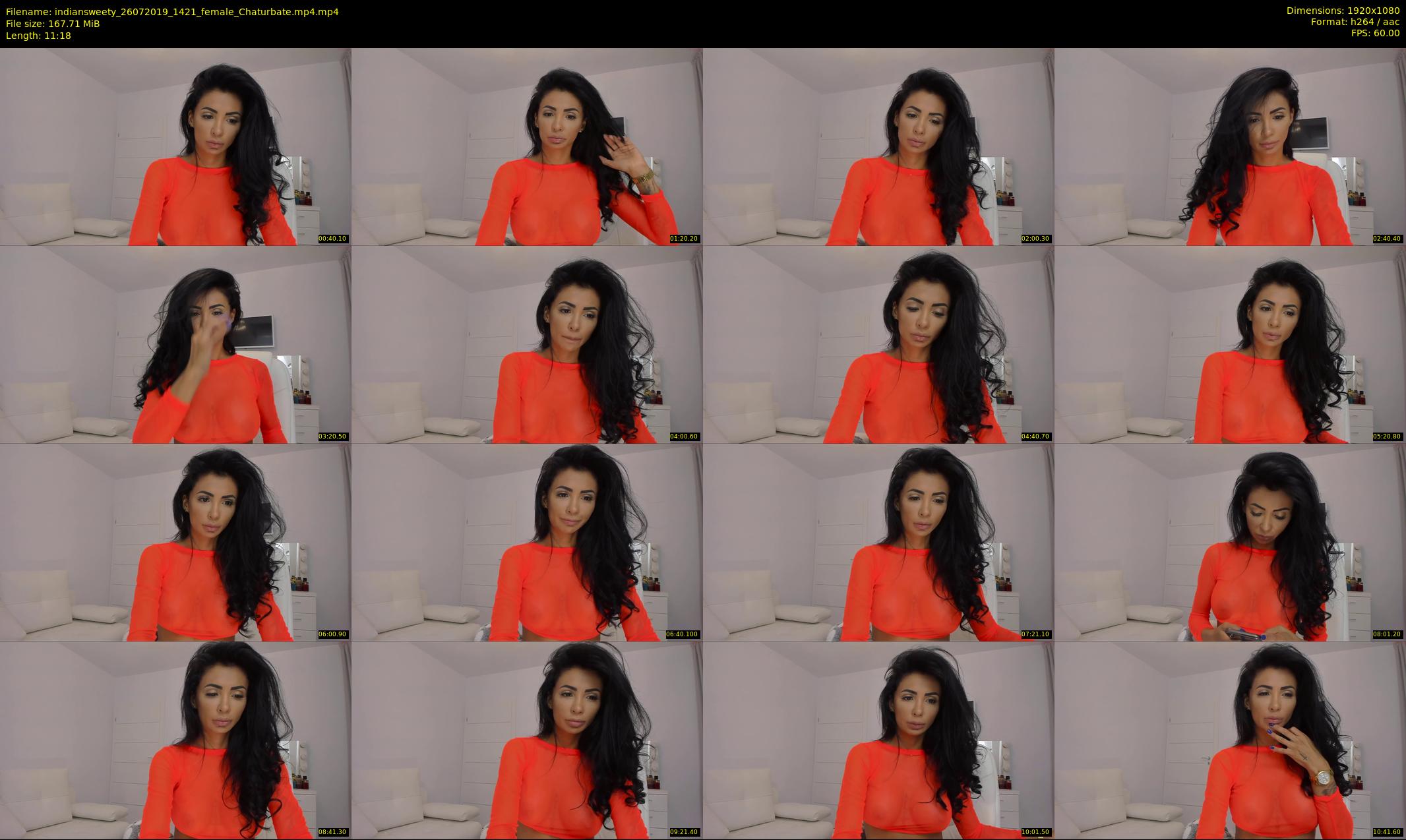 indiansweety — 12 minute Chaturbate female cam show recording, 1080p, Jul 26, 2019