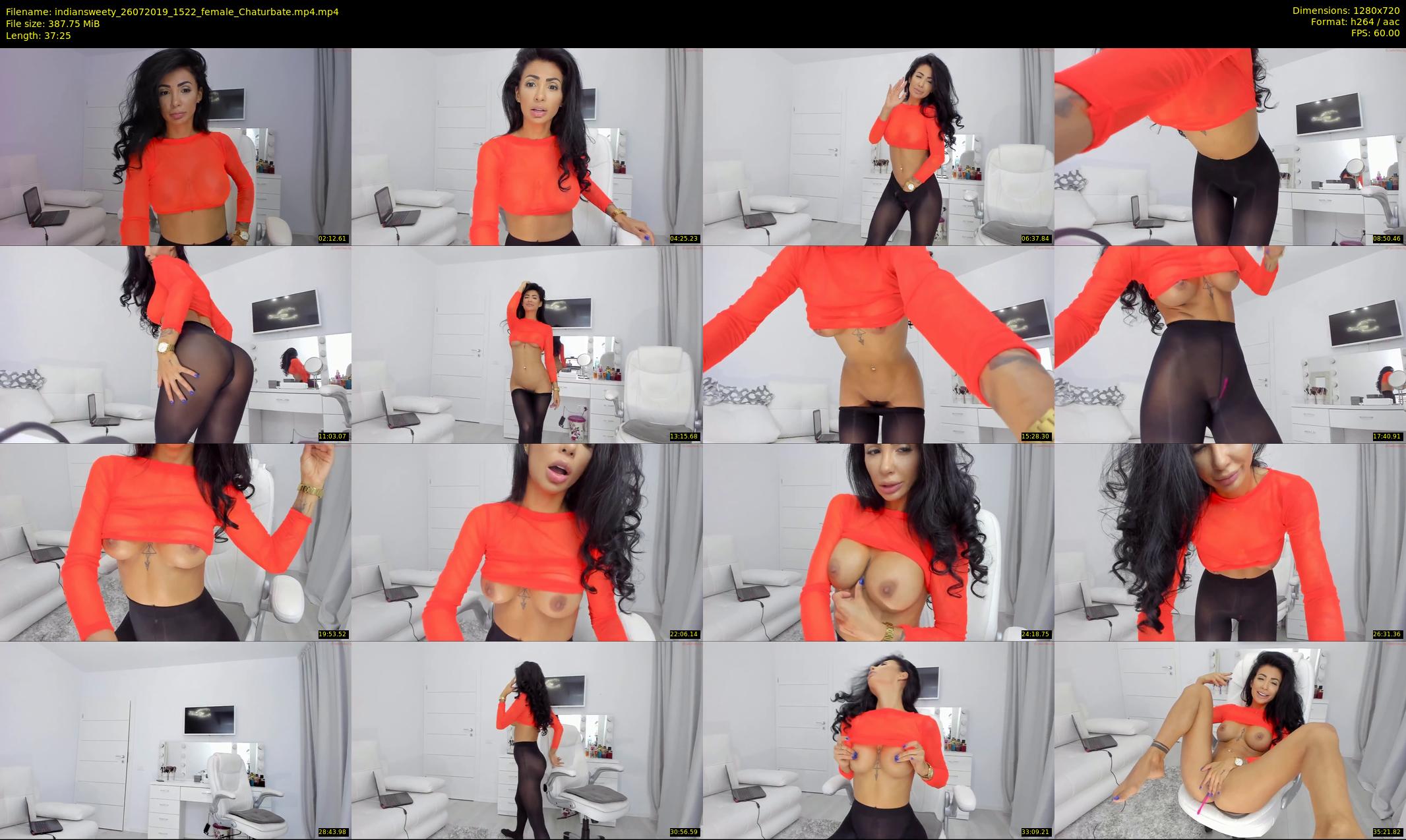 indiansweety — 38 minute Chaturbate female cam show recording, 720p, Jul 26, 2019