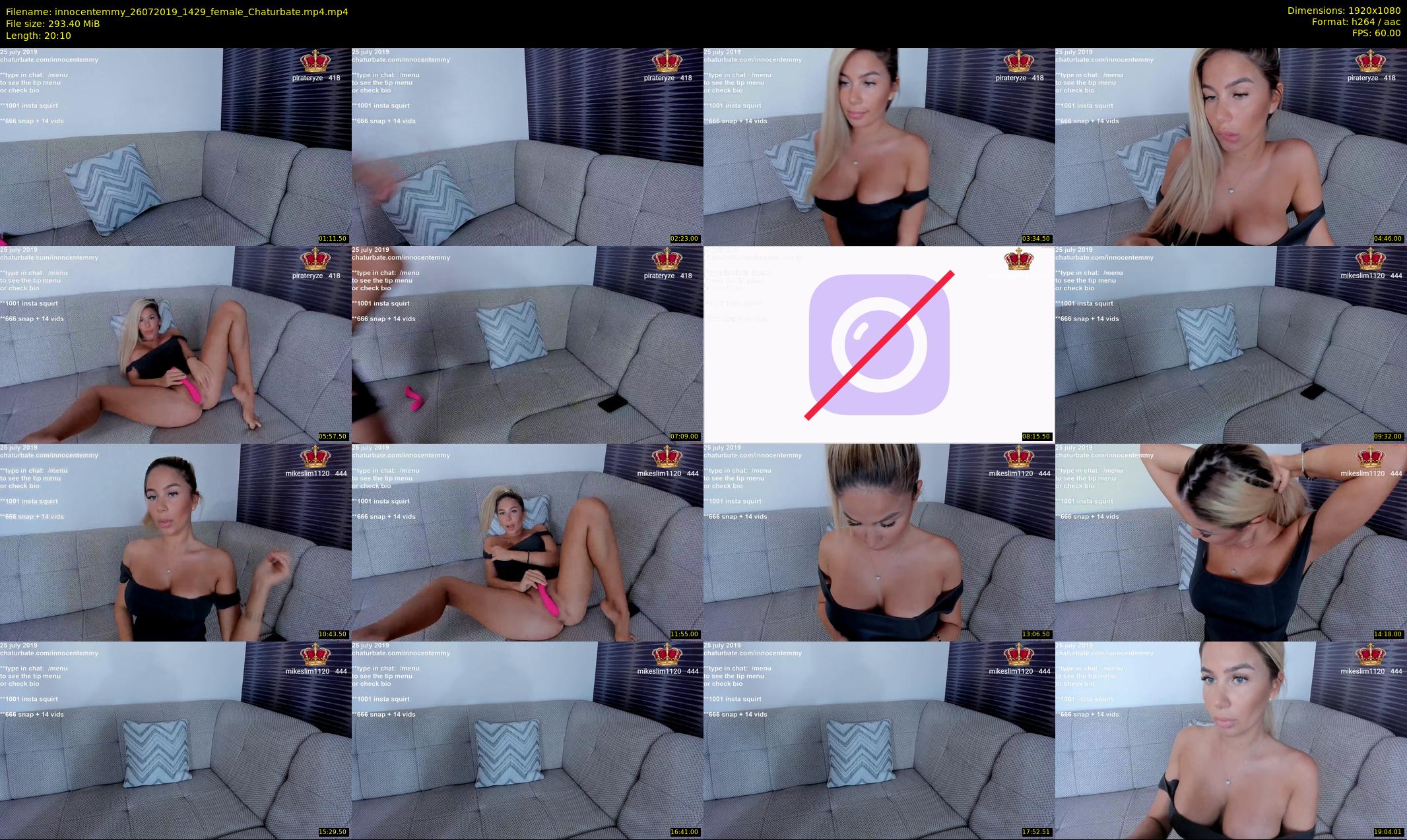 innocentemmy — 21 minute Chaturbate female cam show recording, 1080p, Jul 26, 2019