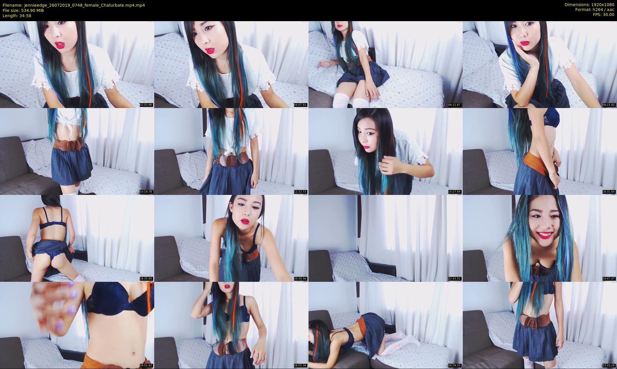 jennieedge — 35 minute Chaturbate female cam show recording, 1080p, Jul 26, 2019