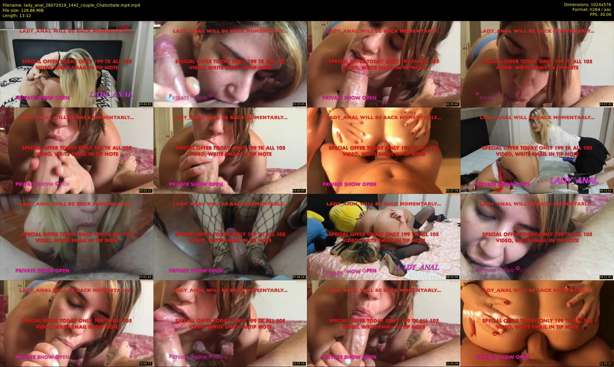 lady_anal — 14 minute Chaturbate female cam show recording, 480p, Jul 26, 2019