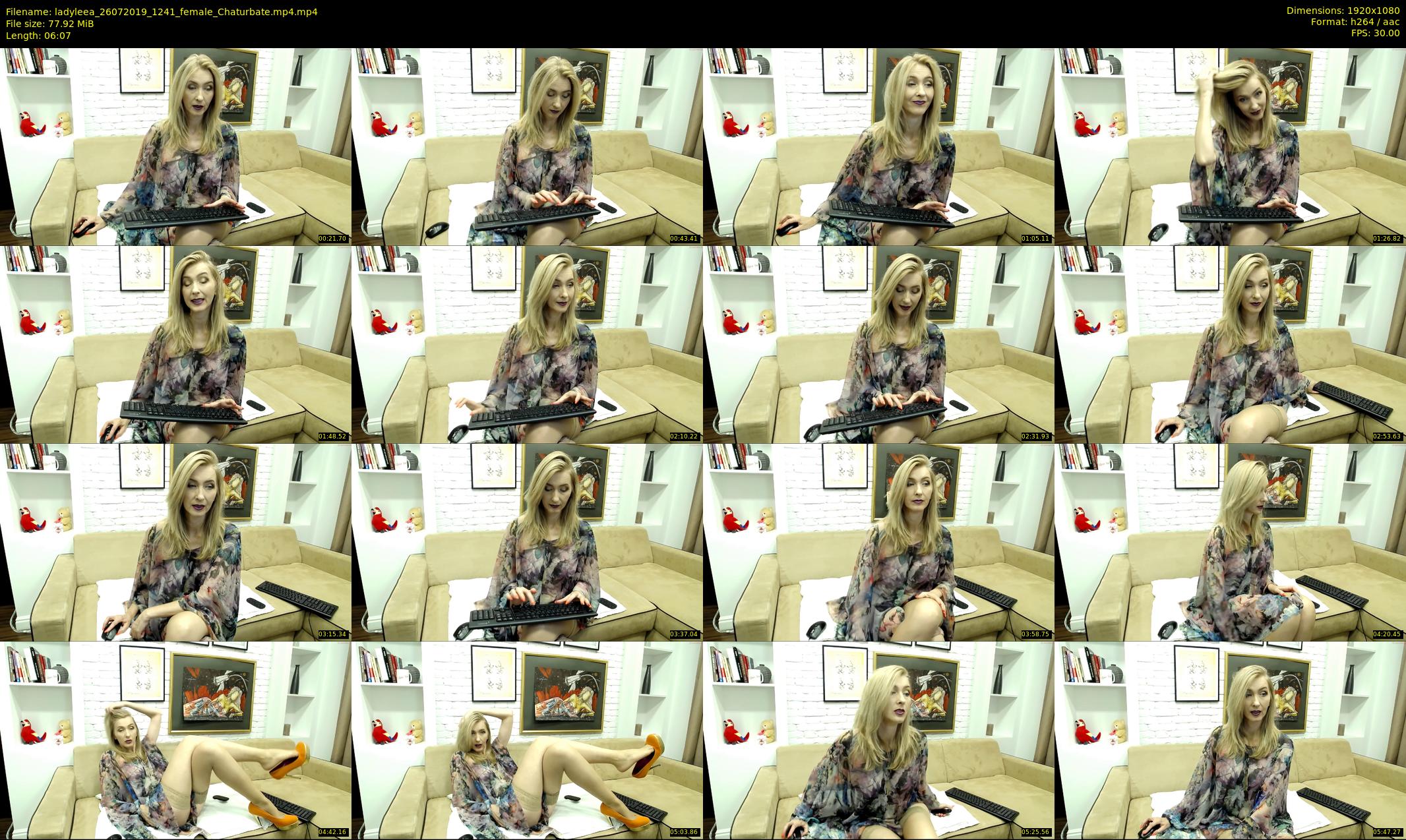 ladyleea — 7 minute Chaturbate female cam show recording, 1080p, Jul 26, 2019