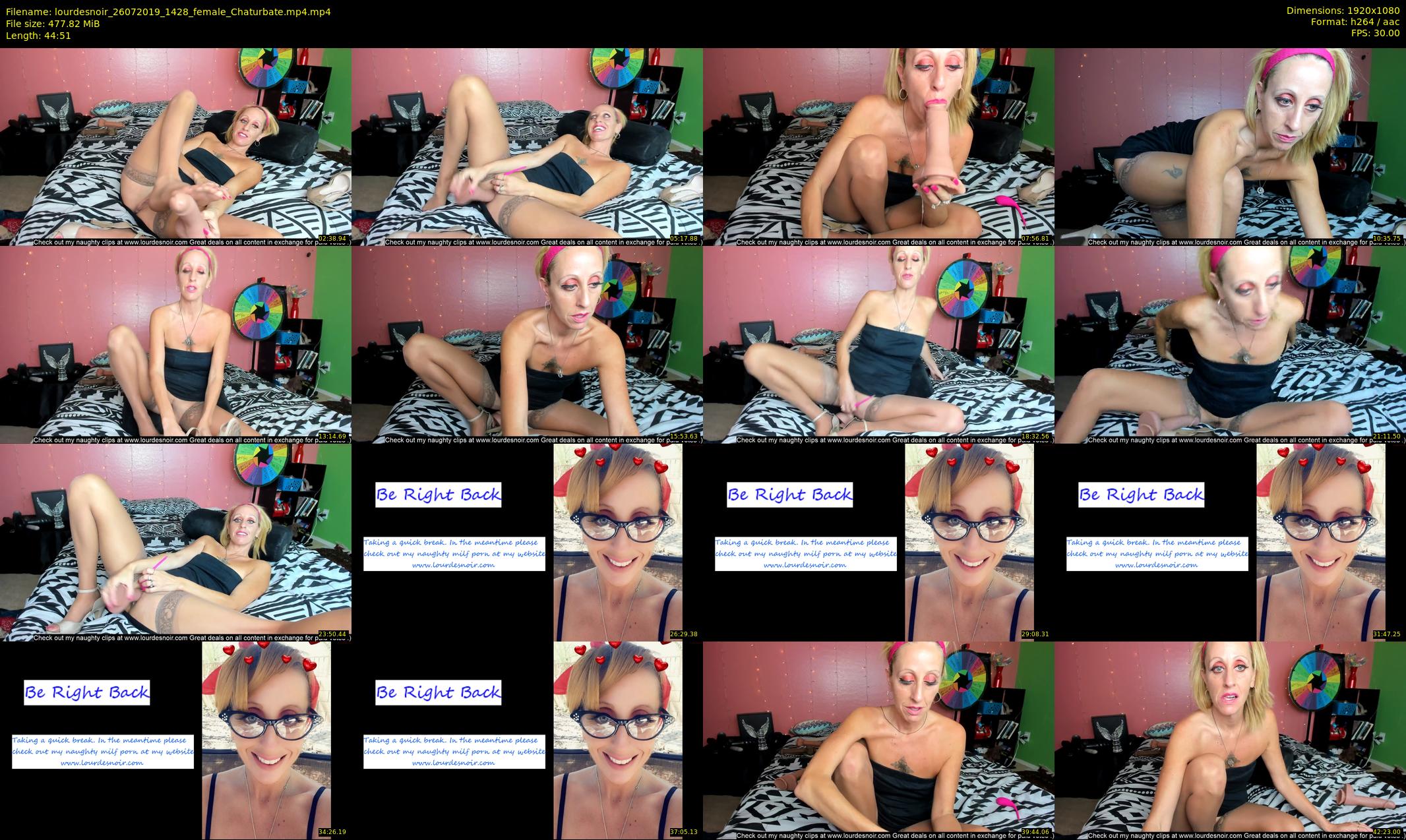 lourdesnoir — 45 minute Chaturbate female cam show recording, 1080p, Jul 26, 2019