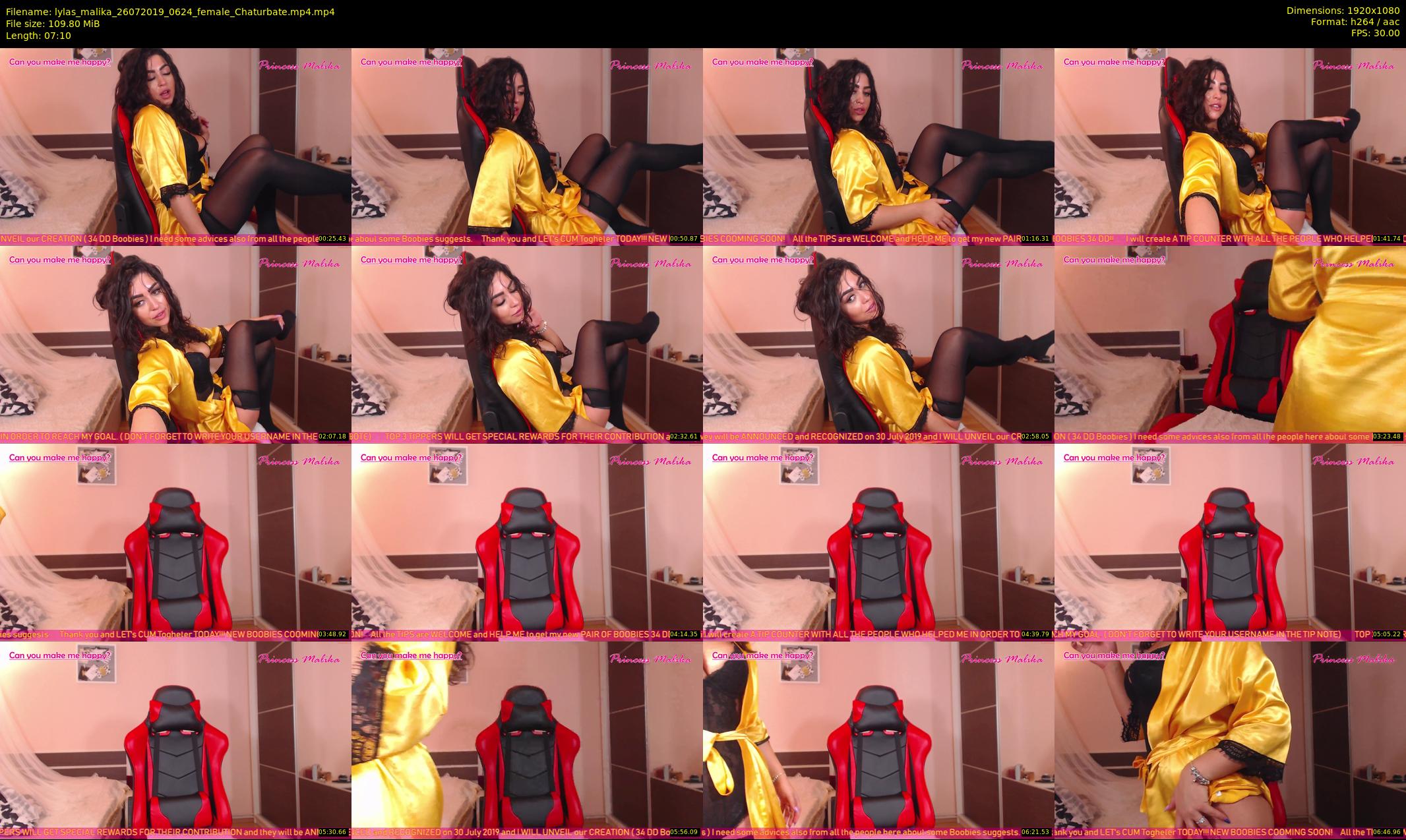 lylas_malika — 8 minute Chaturbate female cam show recording, 1080p, Jul 26, 2019