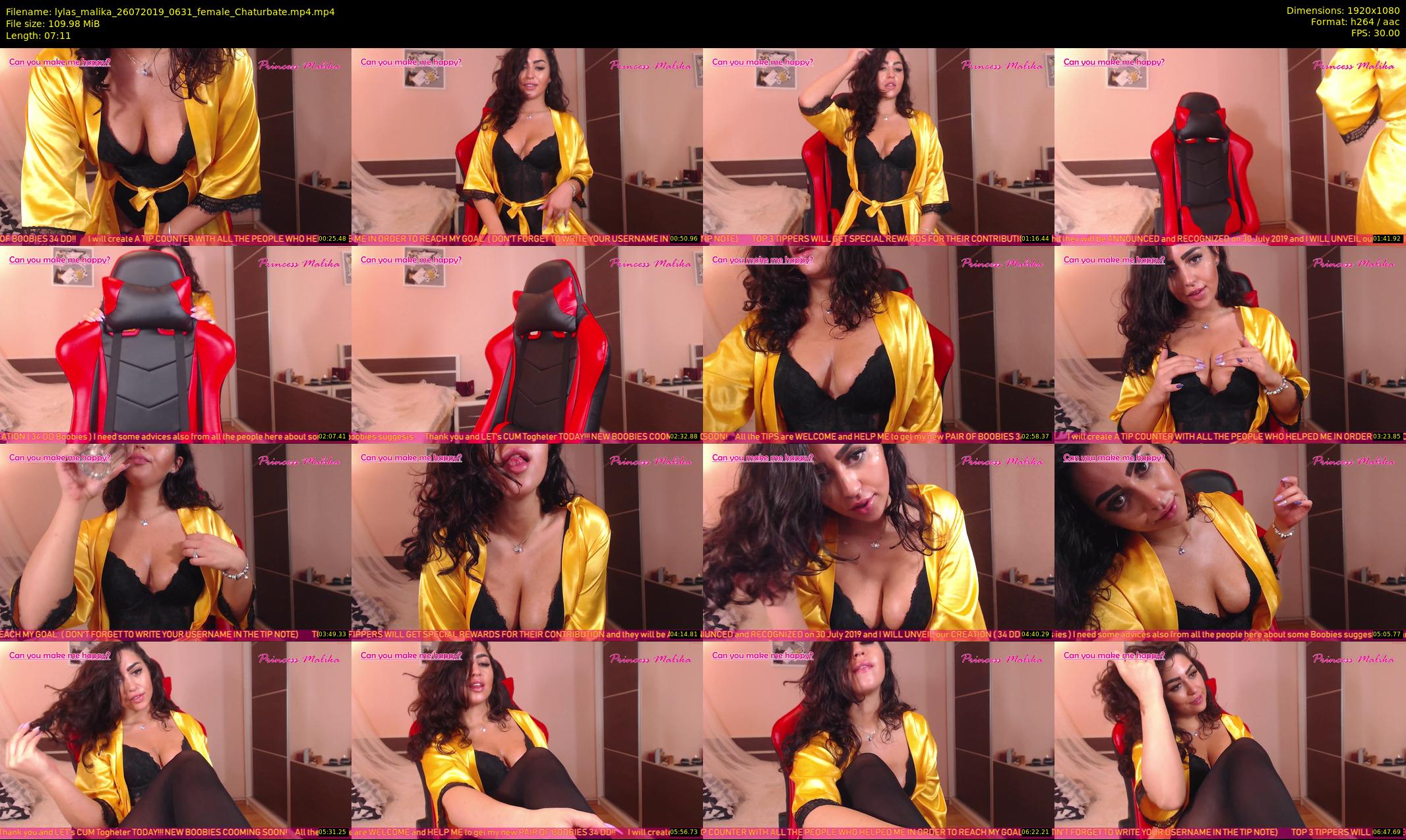 lylas_malika — 8 minute Chaturbate female cam show recording, 1080p, Jul 26, 2019