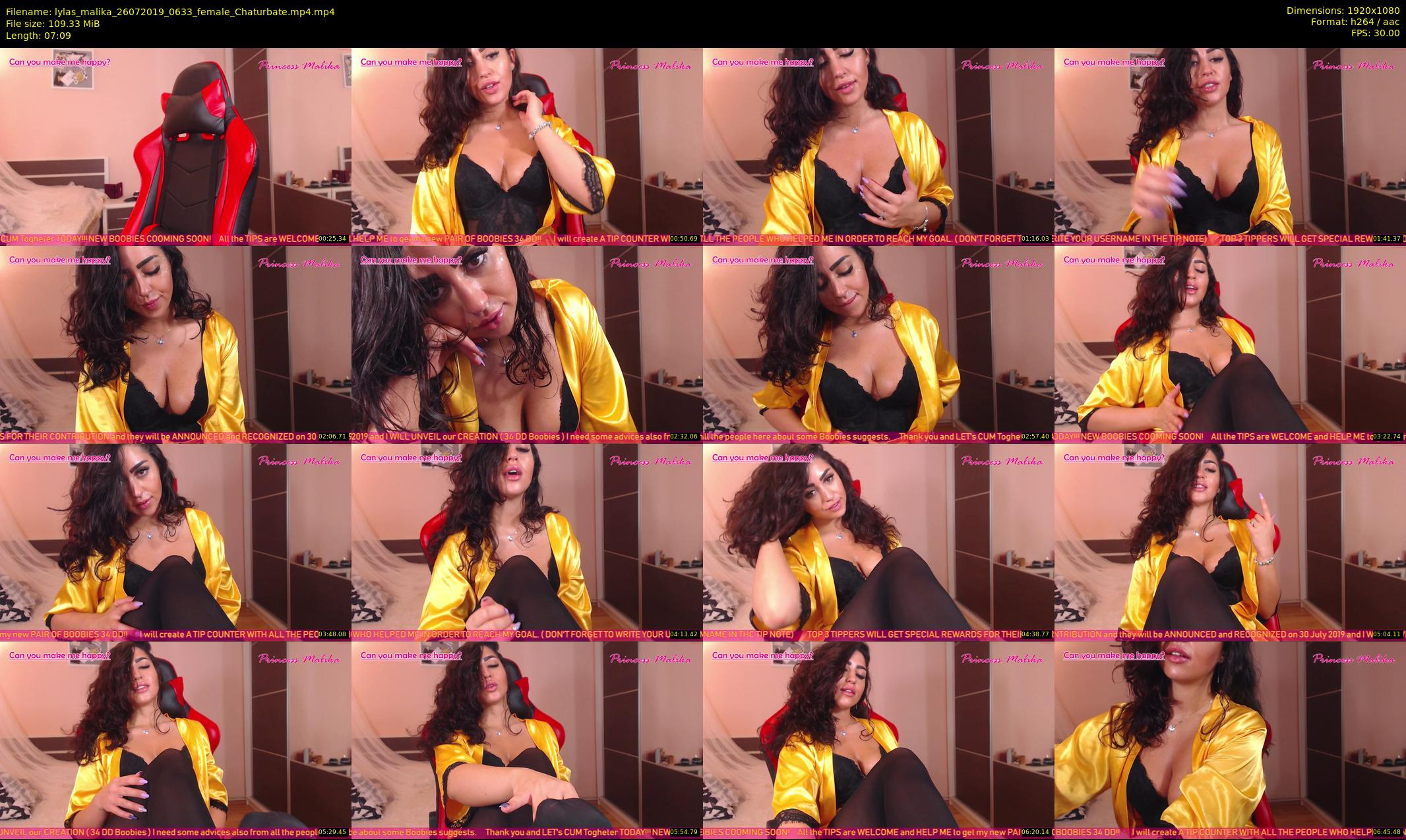 lylas_malika — 8 minute Chaturbate female cam show recording, 1080p, Jul 26, 2019