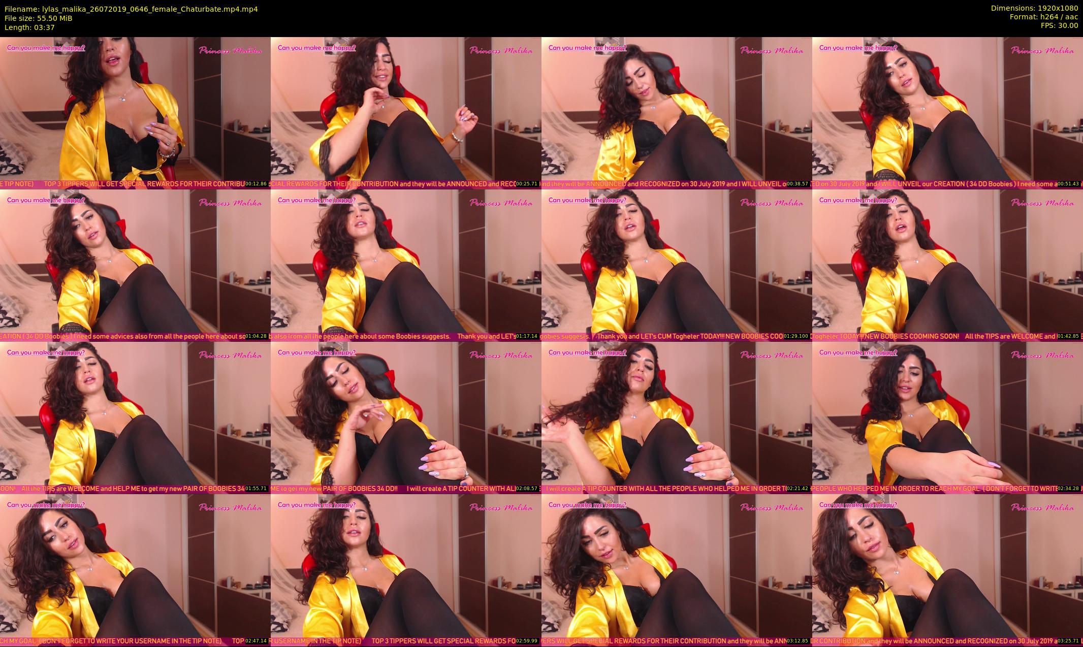 lylas_malika — 4 minute Chaturbate female cam show recording, 1080p, Jul 26, 2019
