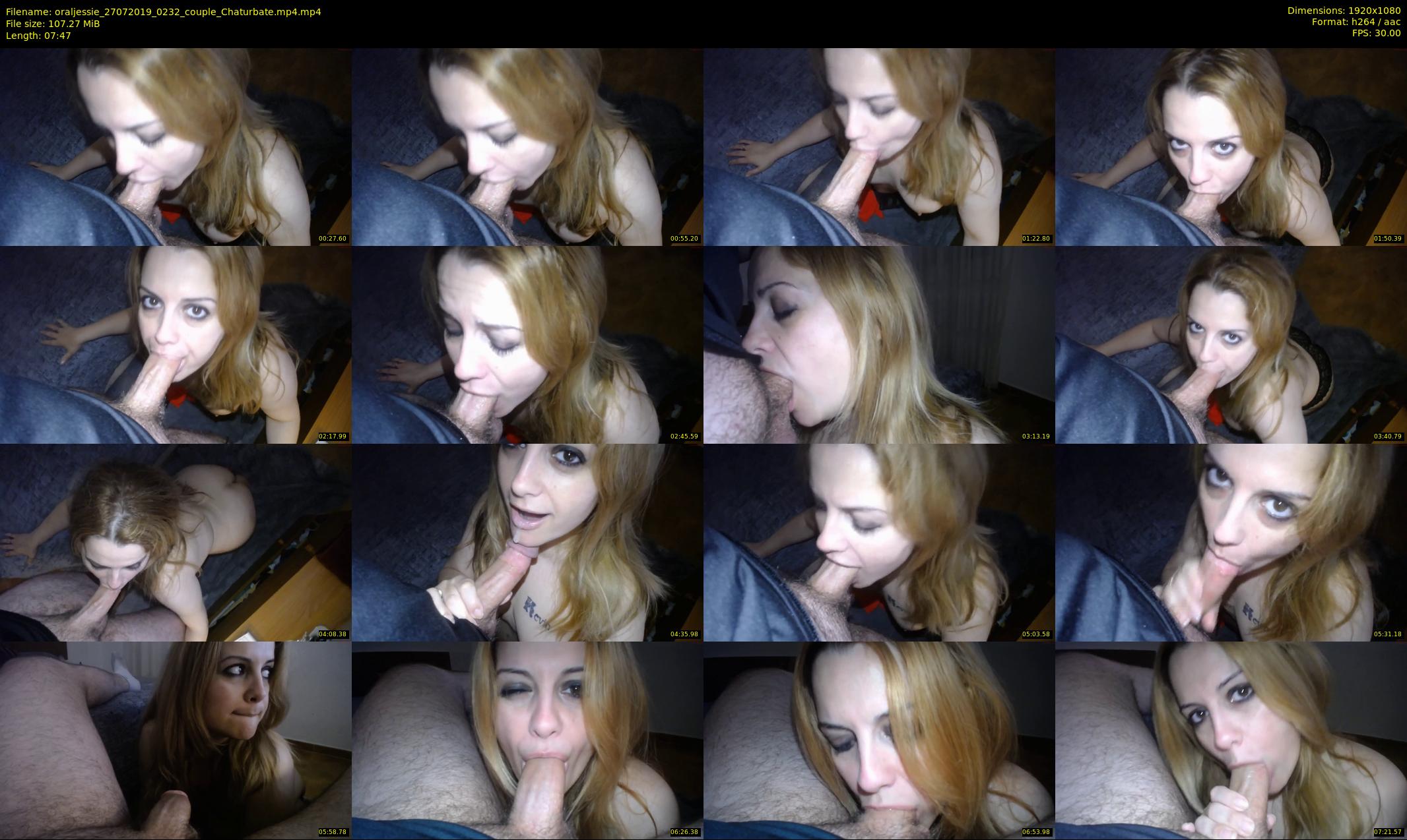 oraljessie — 8 minute Chaturbate couple cam show recording, 1080p, Jul 27, 2019
