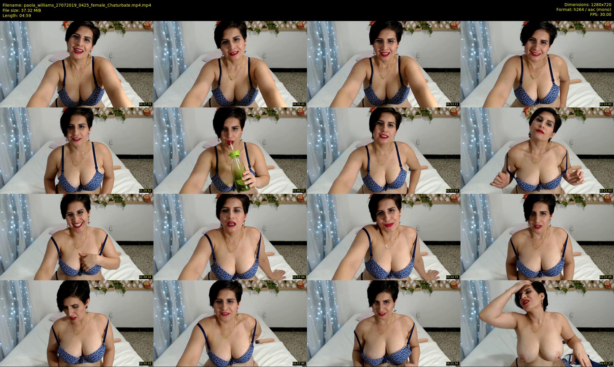 paola_williams — 5 minute Chaturbate female cam show recording, 720p, Jul 27, 2019