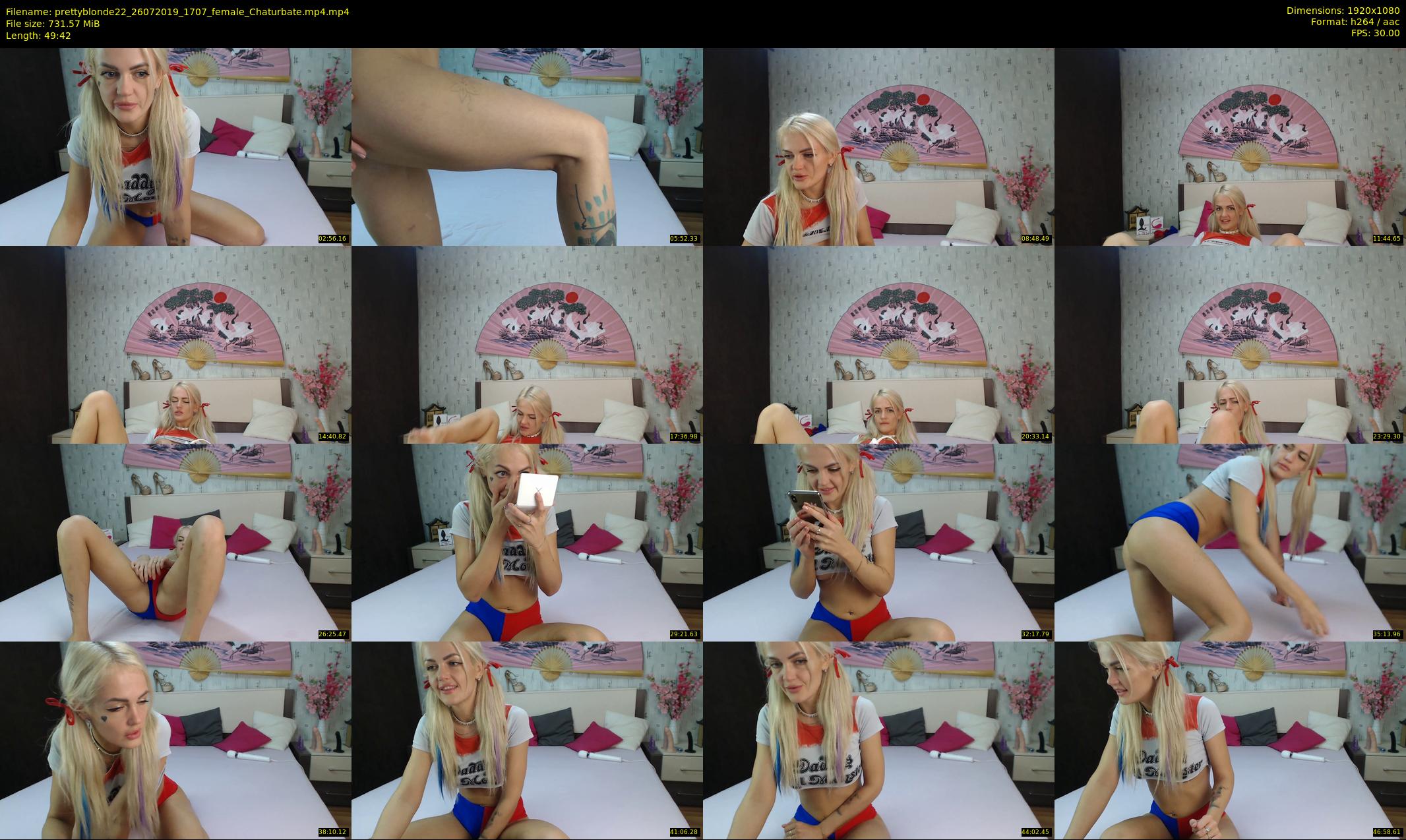 prettyblonde22 — 50 minute Chaturbate female cam show recording, 1080p, Jul 26, 2019