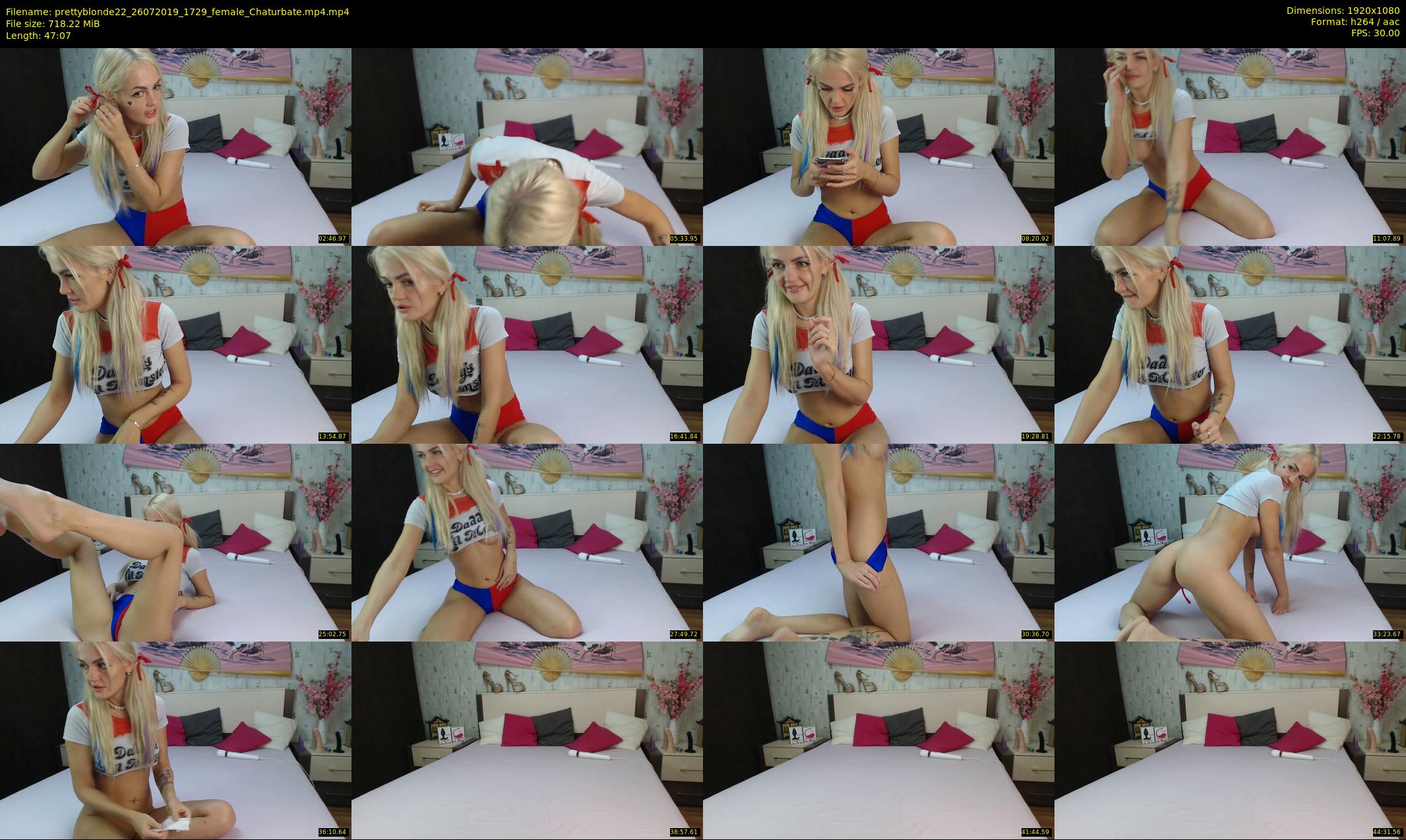 prettyblonde22 — 48 minute Chaturbate female cam show recording, 1080p, Jul 26, 2019