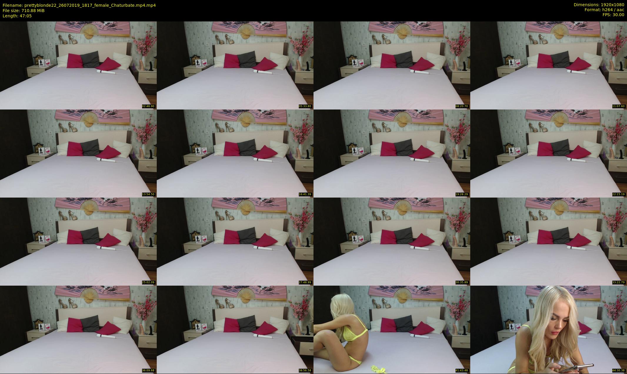 prettyblonde22 — 48 minute Chaturbate female cam show recording, 1080p, Jul 26, 2019
