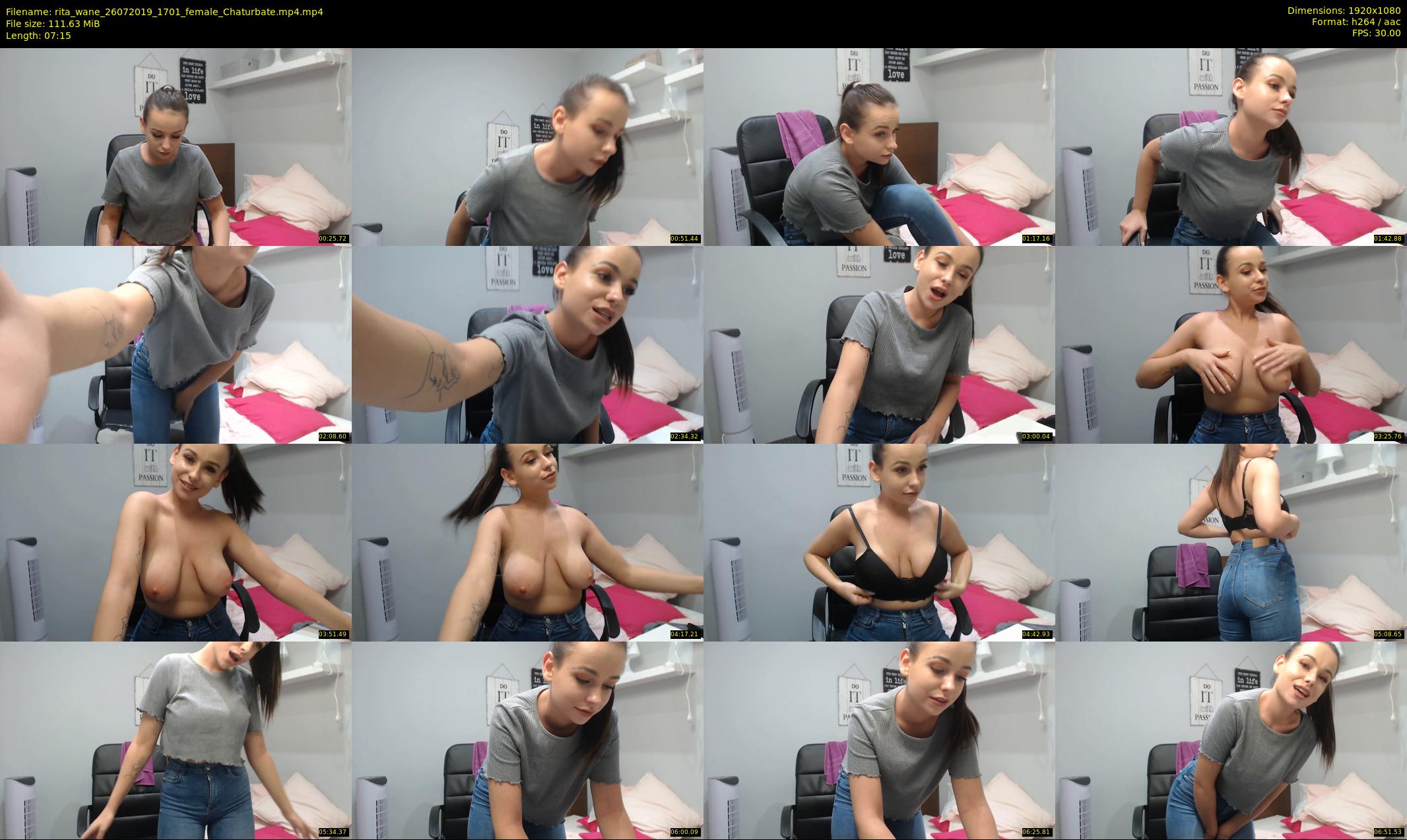rita_wane — 8 minute Chaturbate female cam show recording, 1080p, Jul 26, 2019