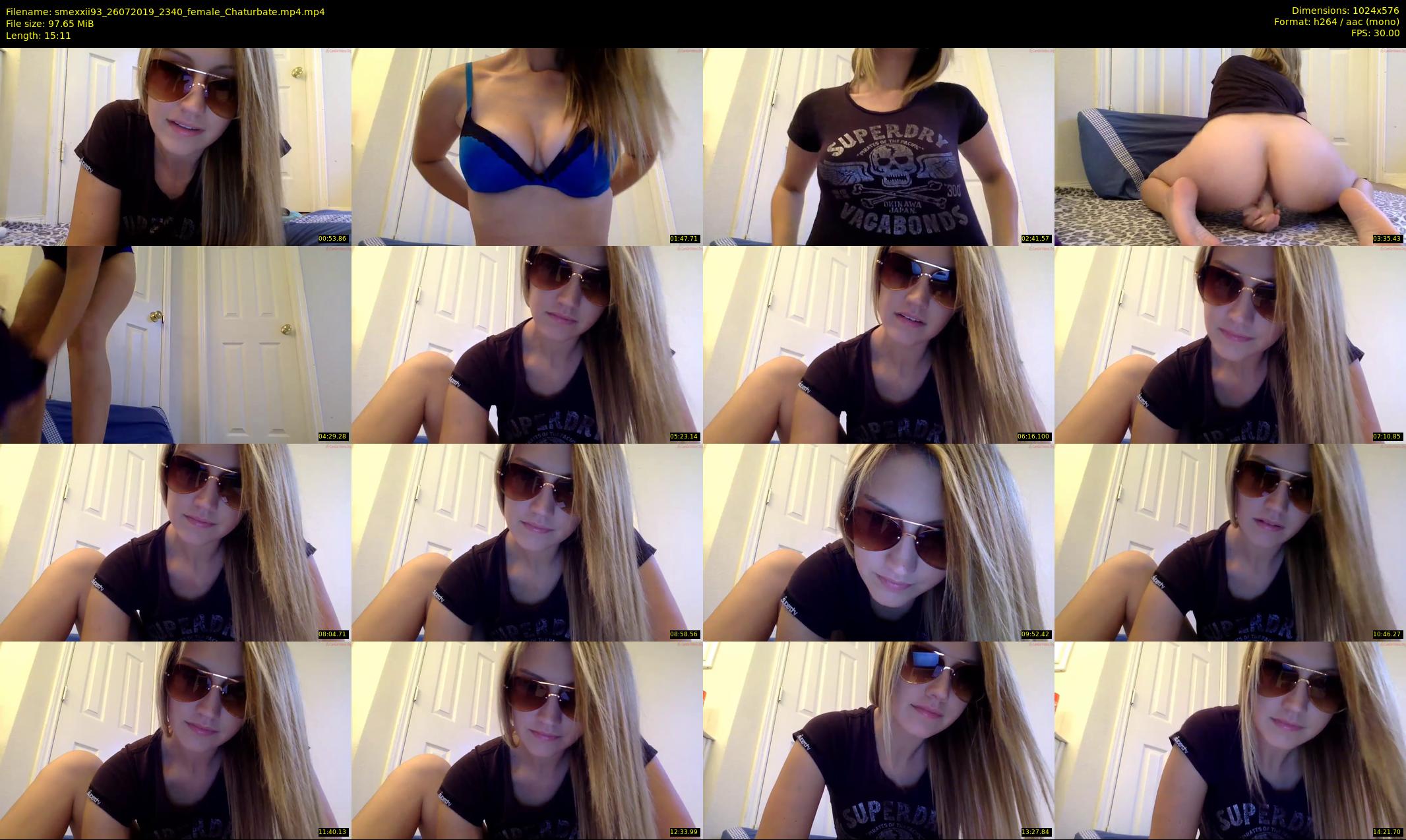 smexxii93 — 16 minute Chaturbate female cam show recording, 480p, Jul 26, 2019