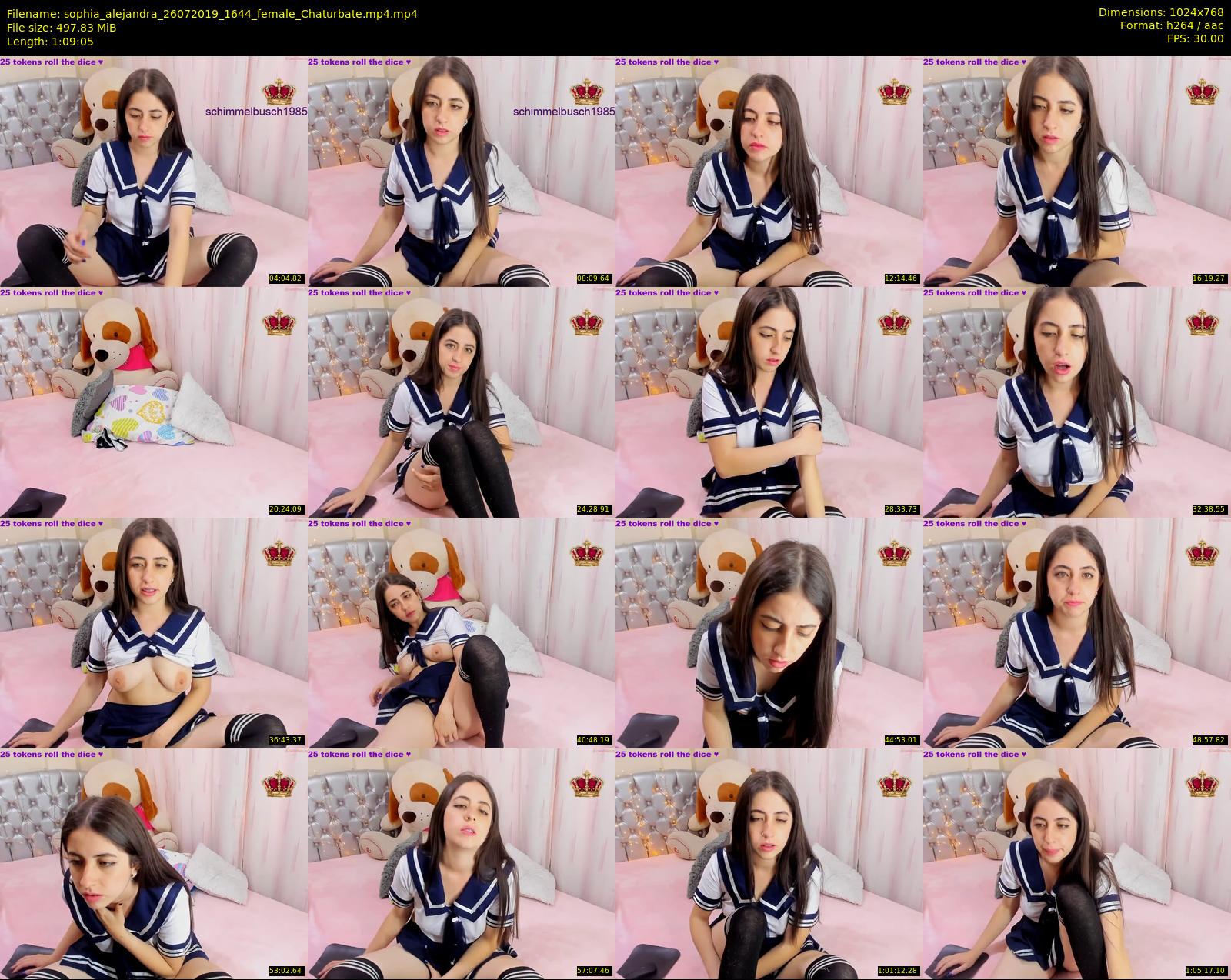 sophia_alejandra — 70 minute Chaturbate female cam show recording, 720p, Jul 26, 2019