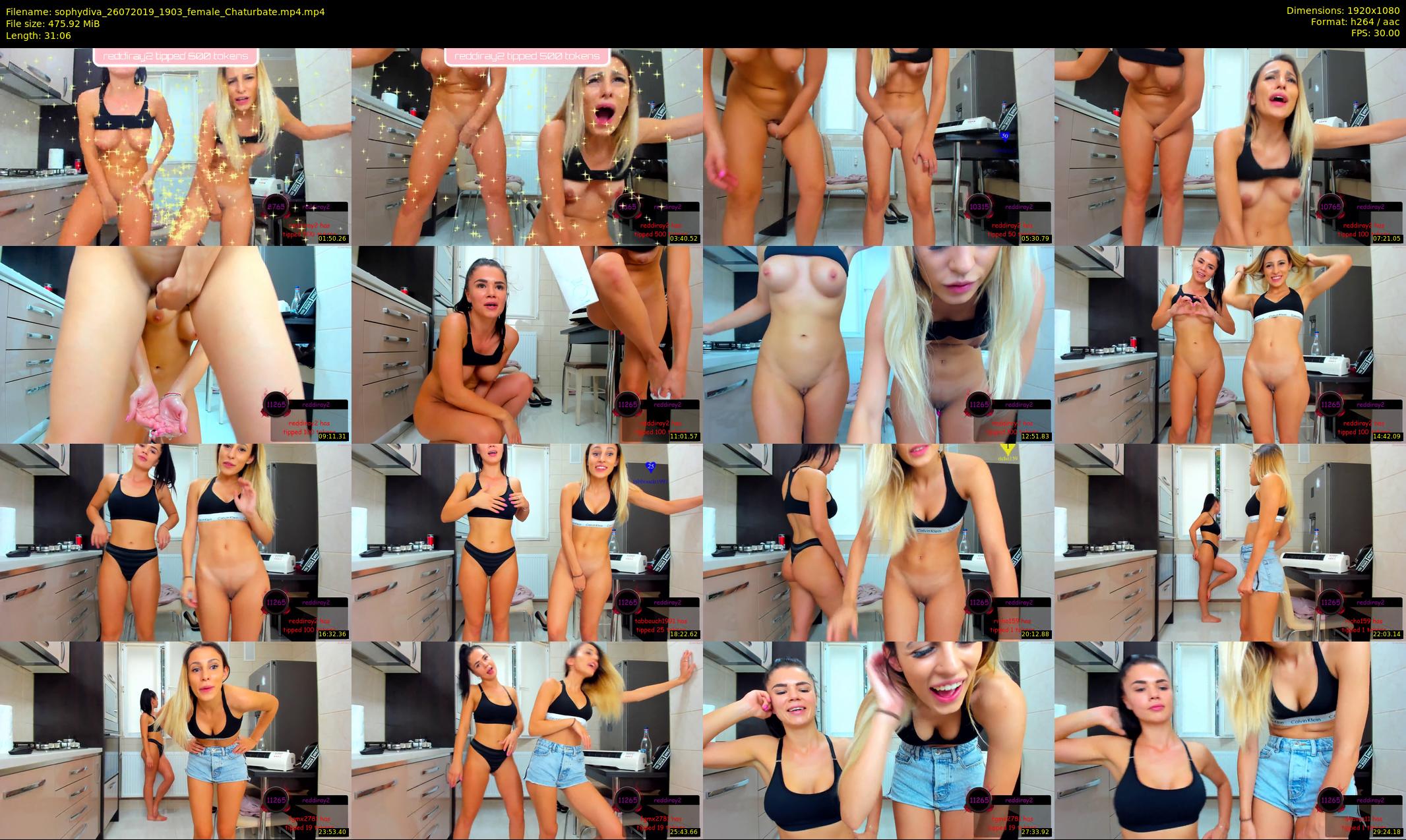sophydiva — 32 minute Chaturbate female cam show recording, 1080p, Jul 26, 2019