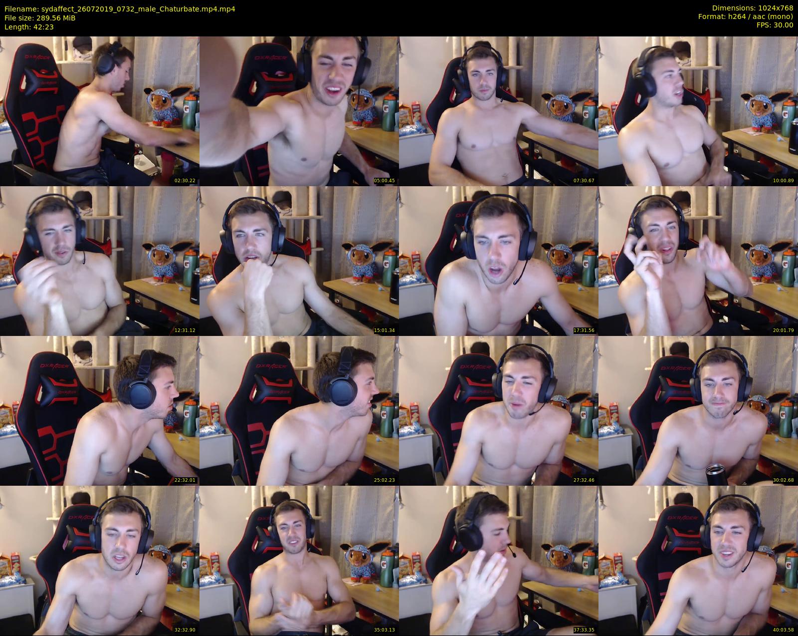 sydaffect — 43 minute Chaturbate male cam show recording, 720p, Jul 26, 2019