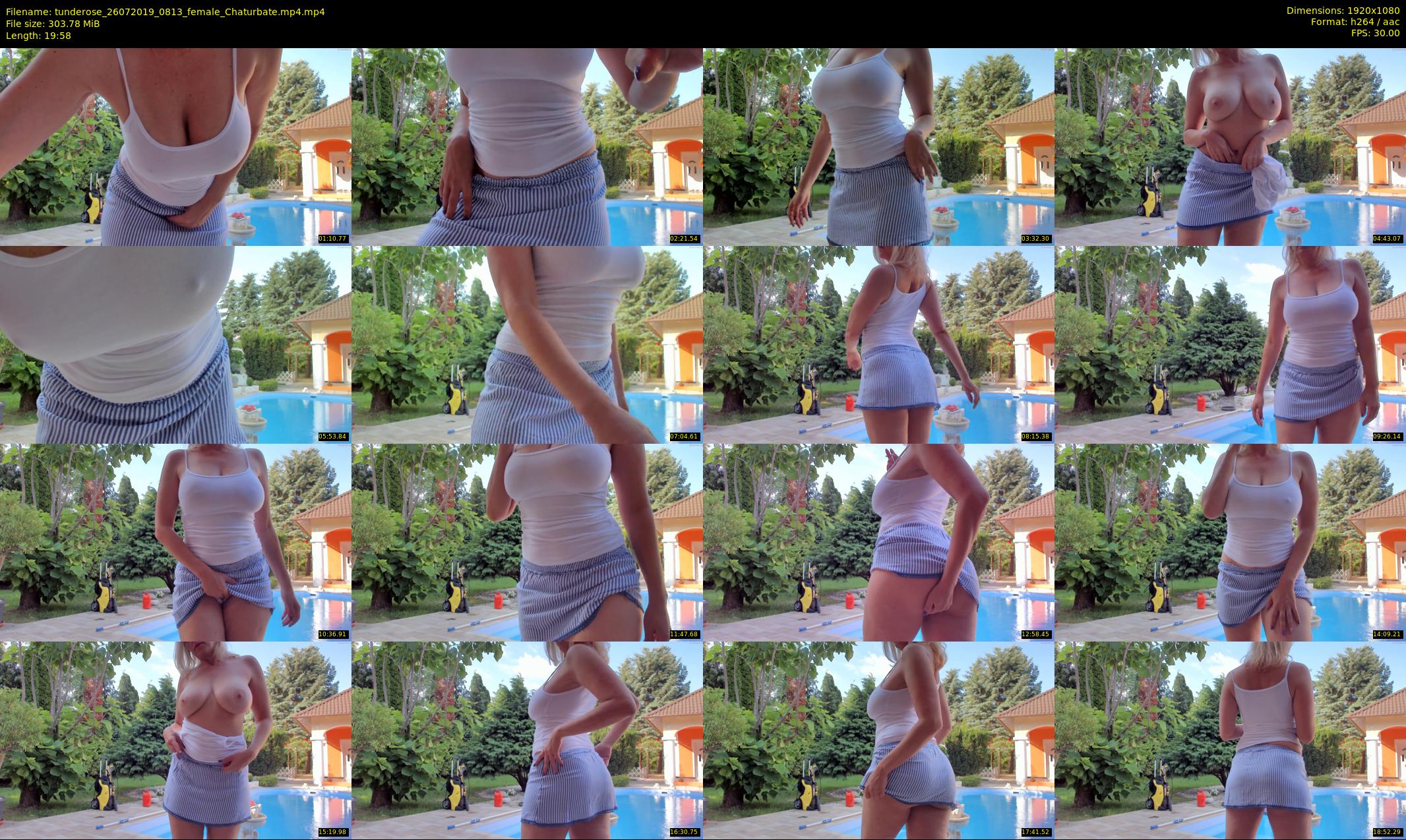 tunderose — 20 minute Chaturbate female cam show recording, 1080p, Jul 26, 2019