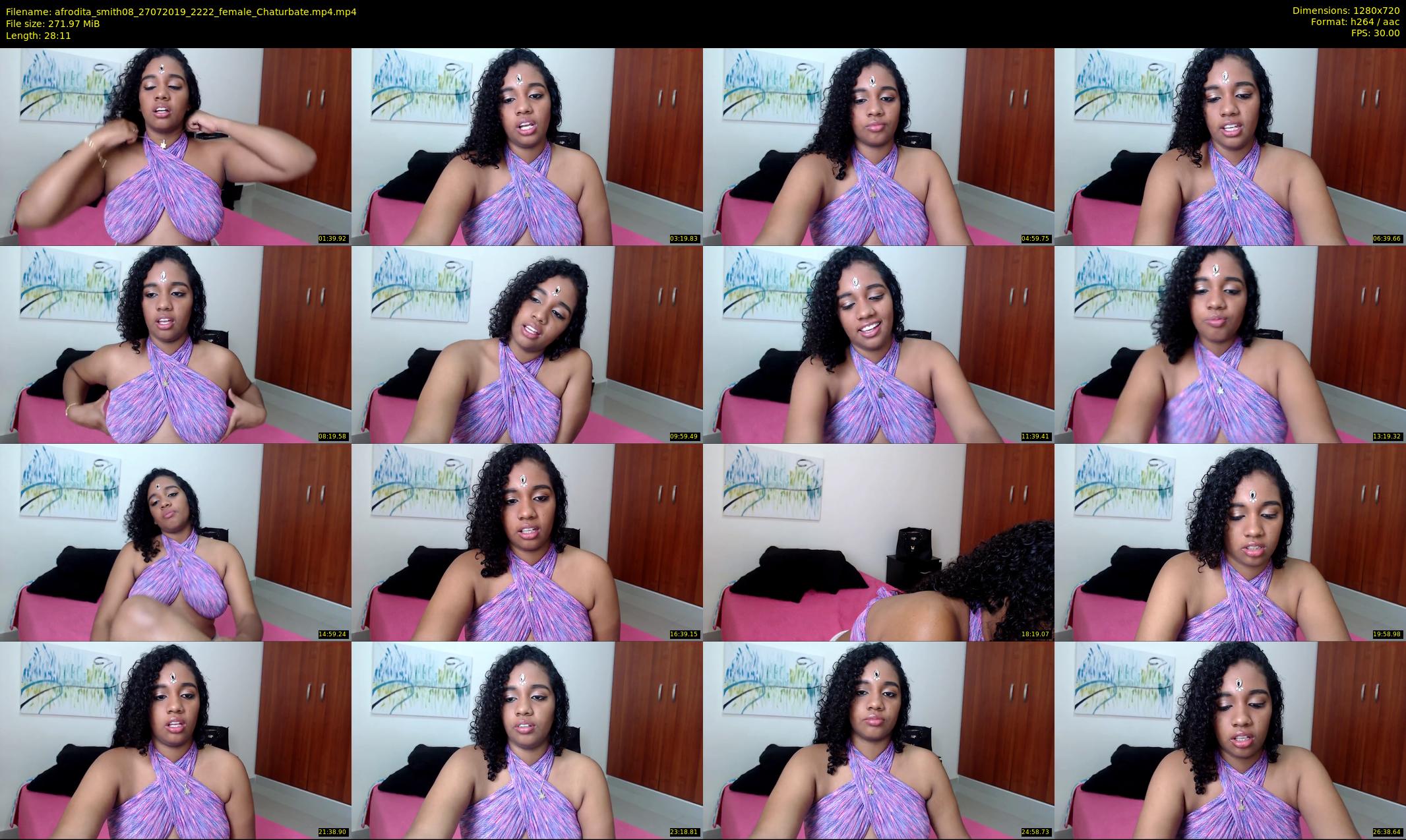 afrodita_smith08 — 29 minute Chaturbate female cam show recording, 720p, Jul 27, 2019
