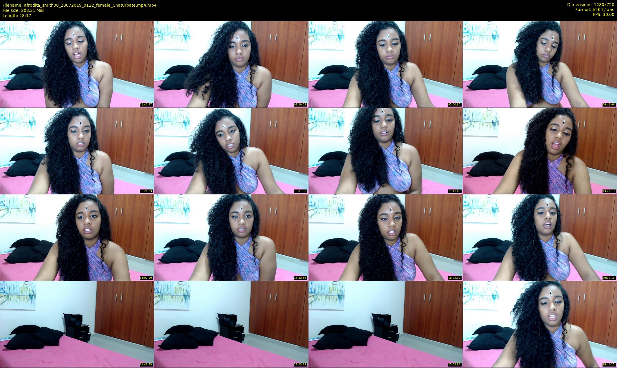 afrodita_smith08 — 29 minute Chaturbate female cam show recording, 720p, Jul 28, 2019