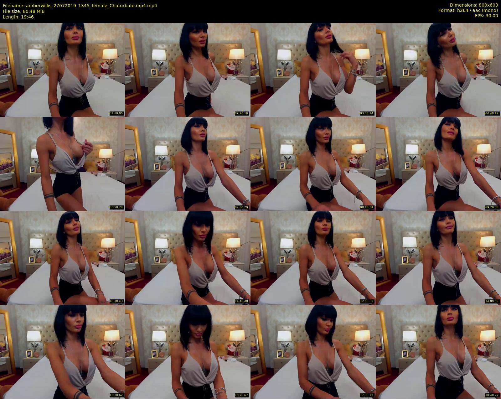 amberwillis — 20 minute Chaturbate female cam show recording, 480p, Jul 27, 2019
