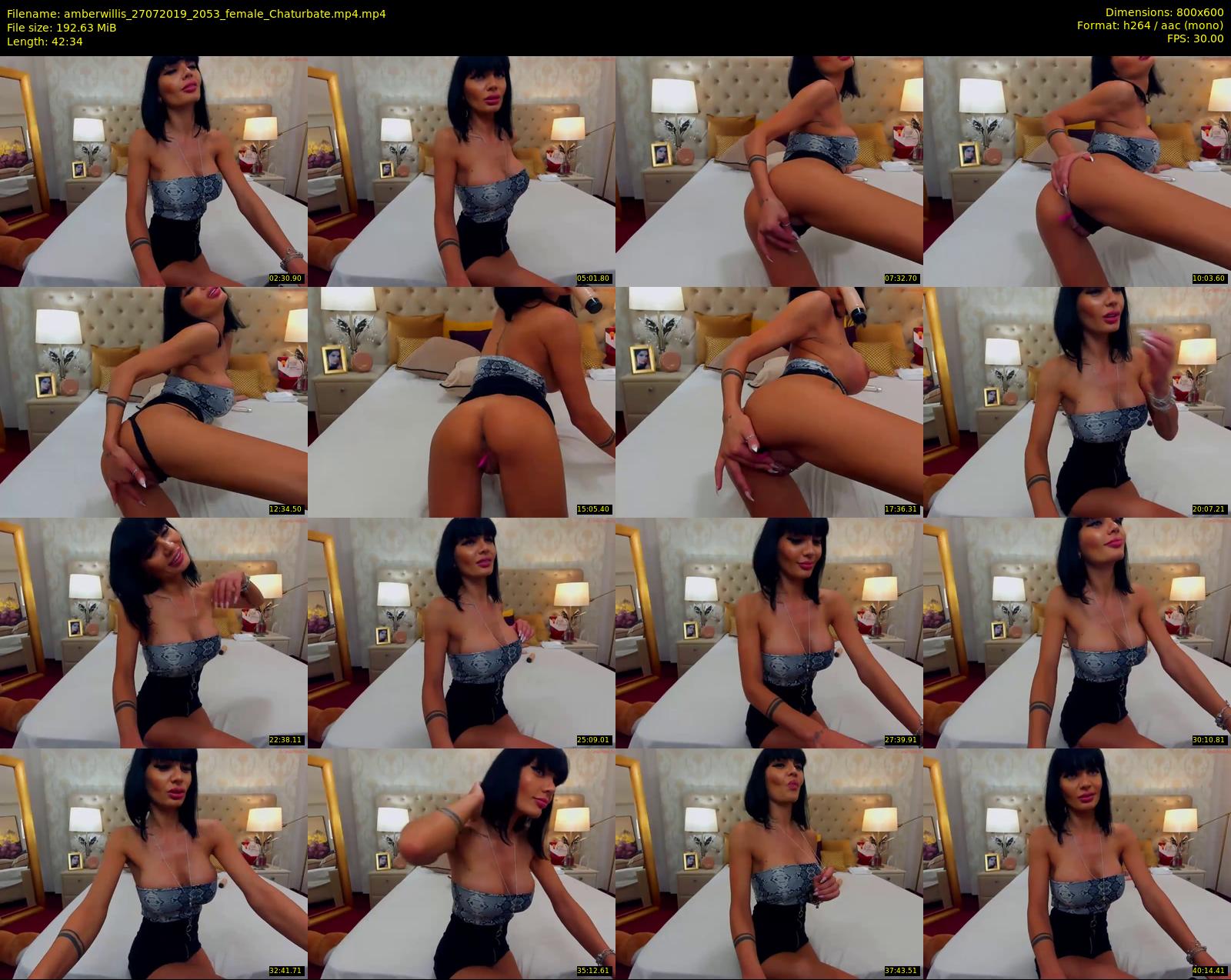 amberwillis — 43 minute Chaturbate female cam show recording, 480p, Jul 27, 2019