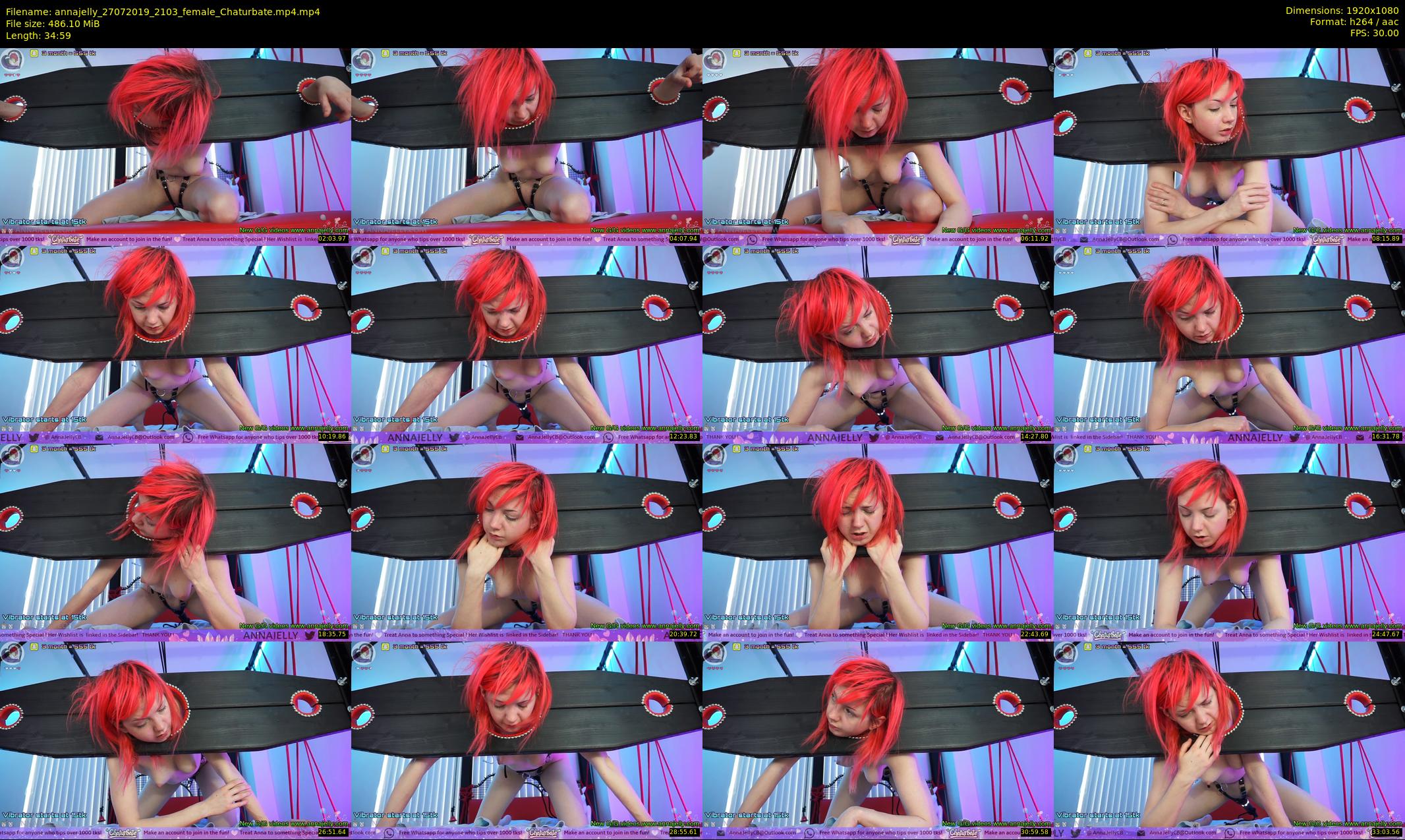 annajelly — 35 minute Chaturbate couple cam show recording, 1080p, Jul 27, 2019