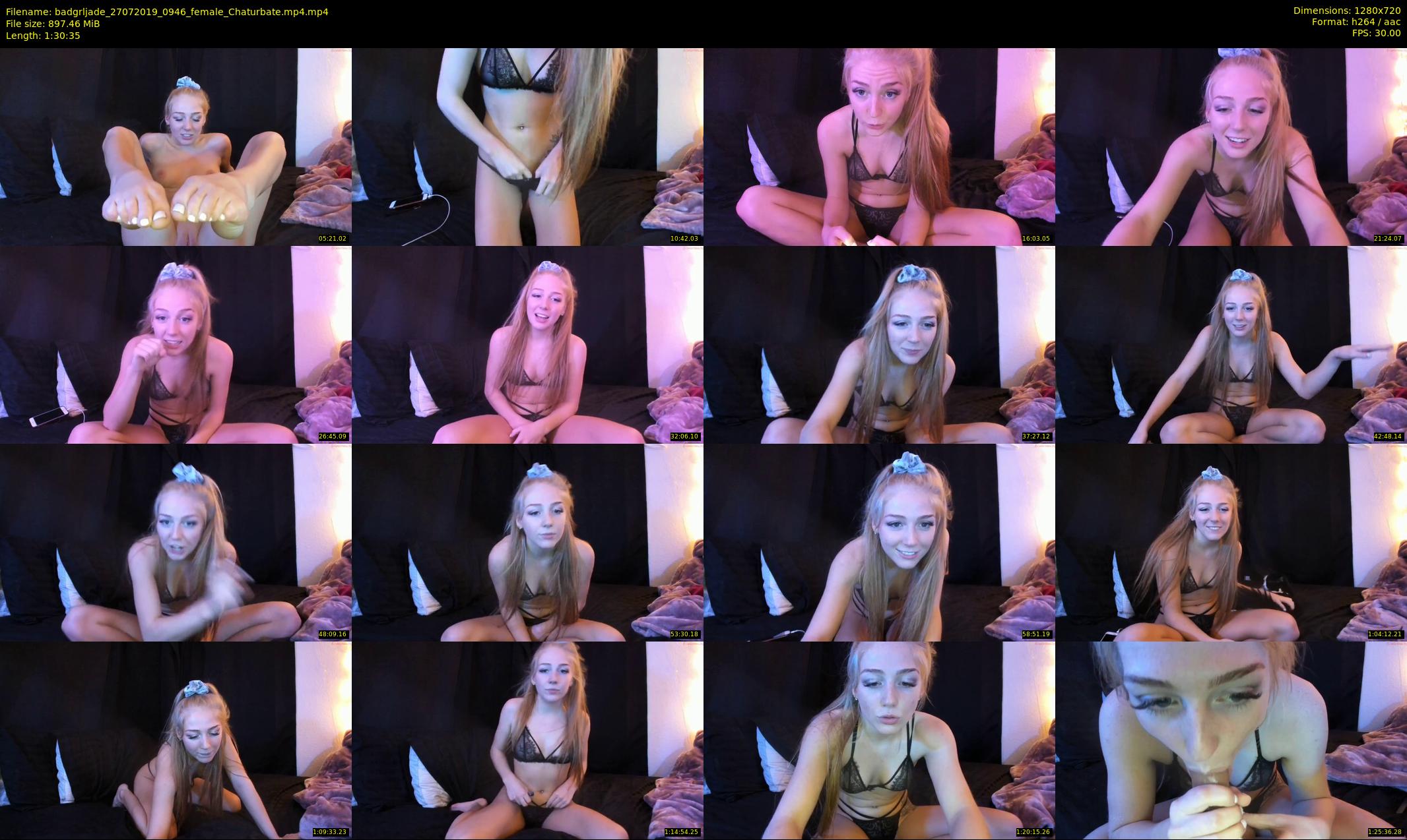badgrljade — 91 minute Chaturbate female cam show recording, 720p, Jul 27, 2019