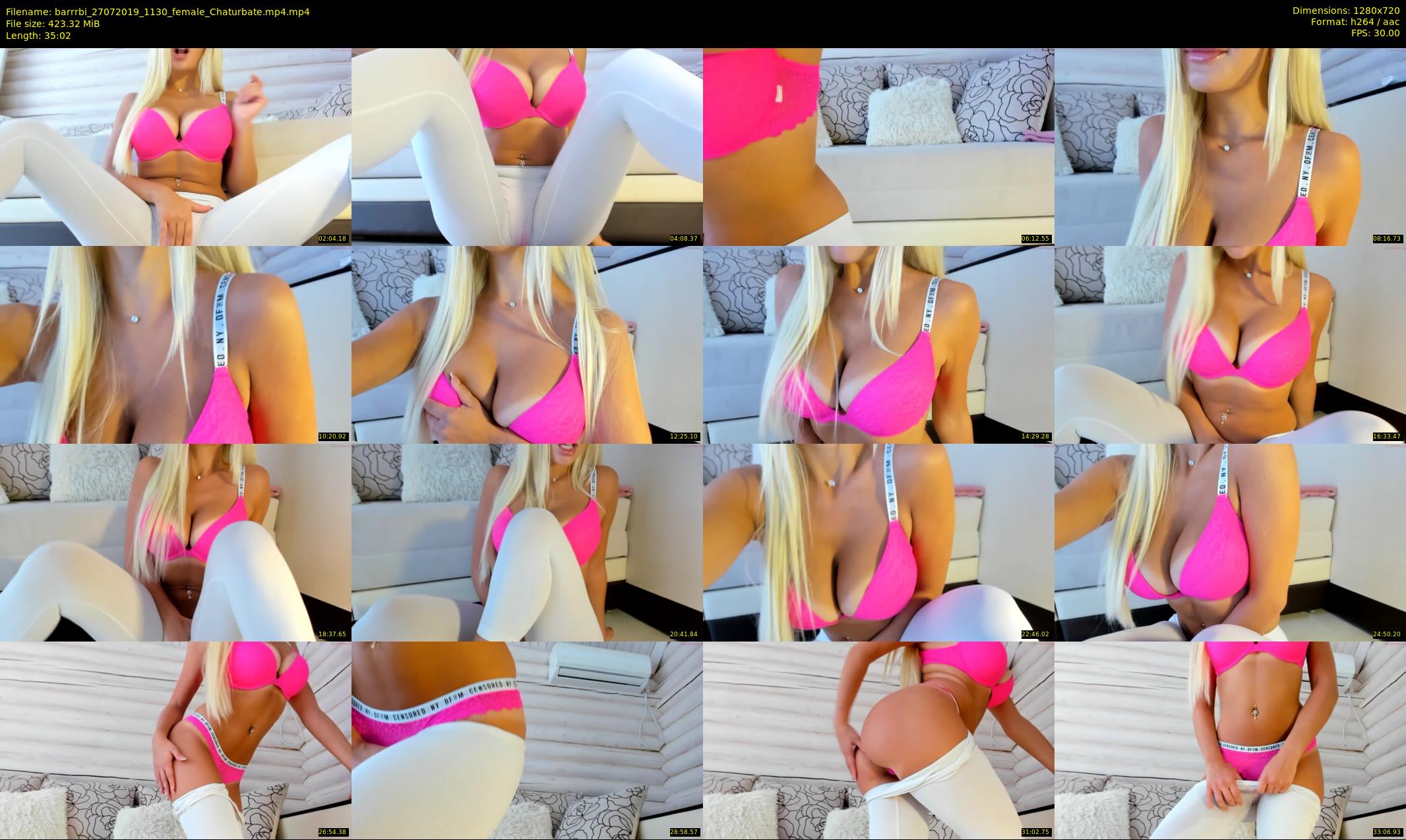 barrrbi — 36 minute Chaturbate female cam show recording, 720p, Jul 27, 2019