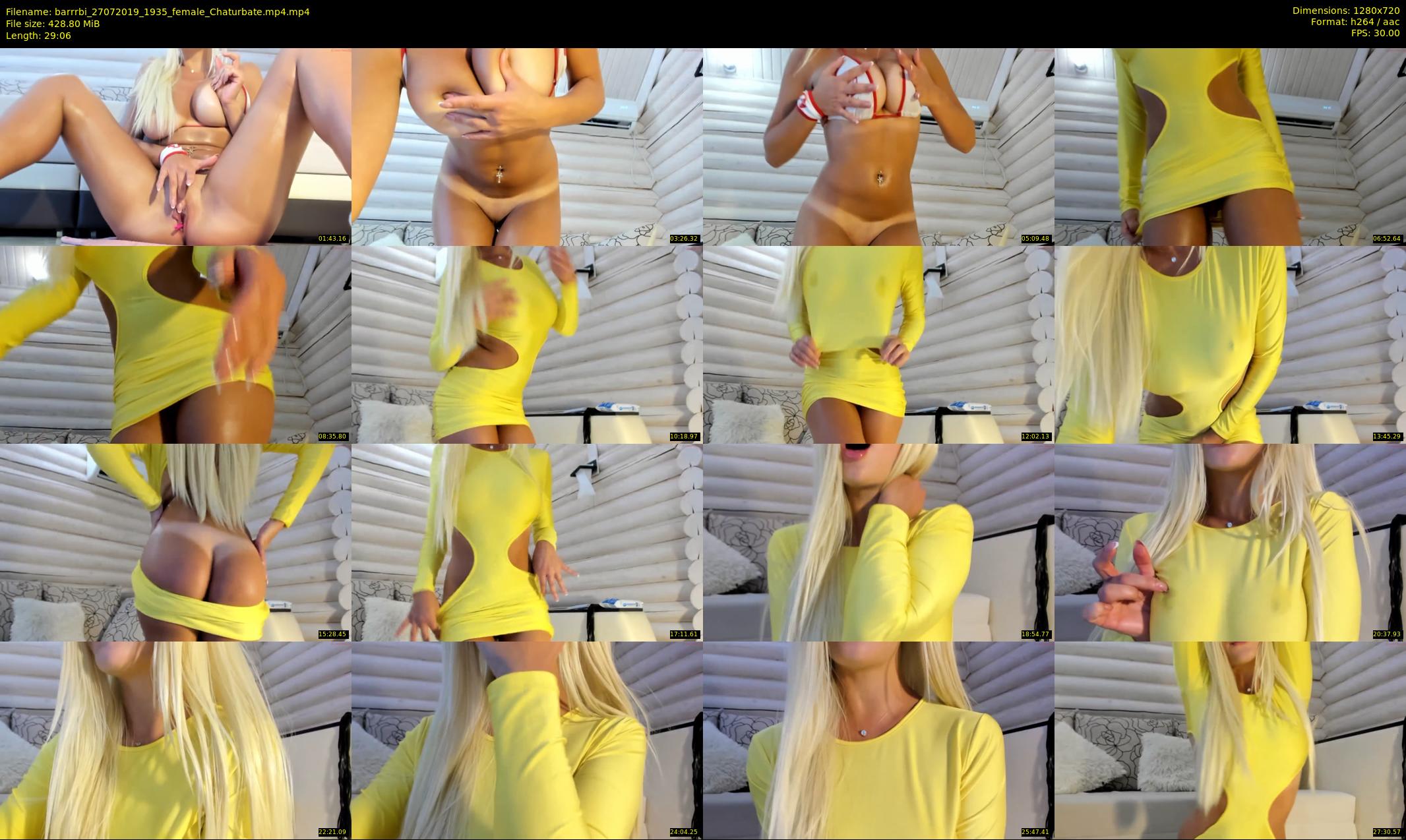 barrrbi — 30 minute Chaturbate female cam show recording, 720p, Jul 27, 2019