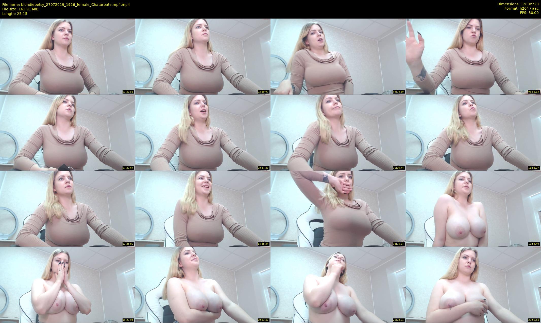 blondiebetsy — 26 minute Chaturbate female cam show recording, 720p, Jul 27, 2019