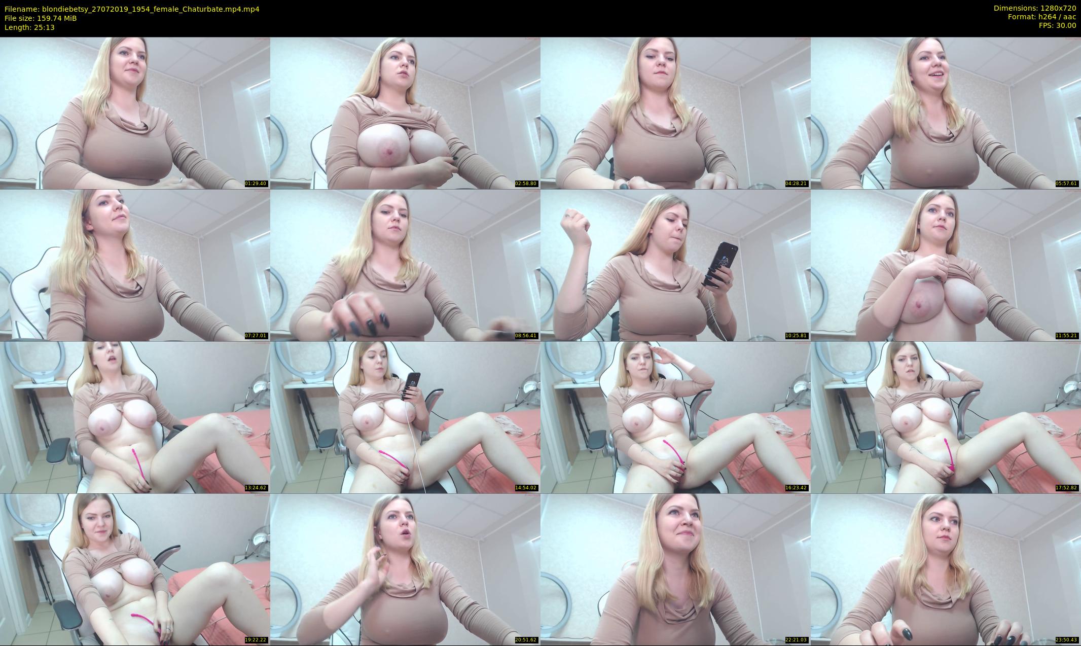 blondiebetsy — 26 minute Chaturbate female cam show recording, 720p, Jul 27, 2019