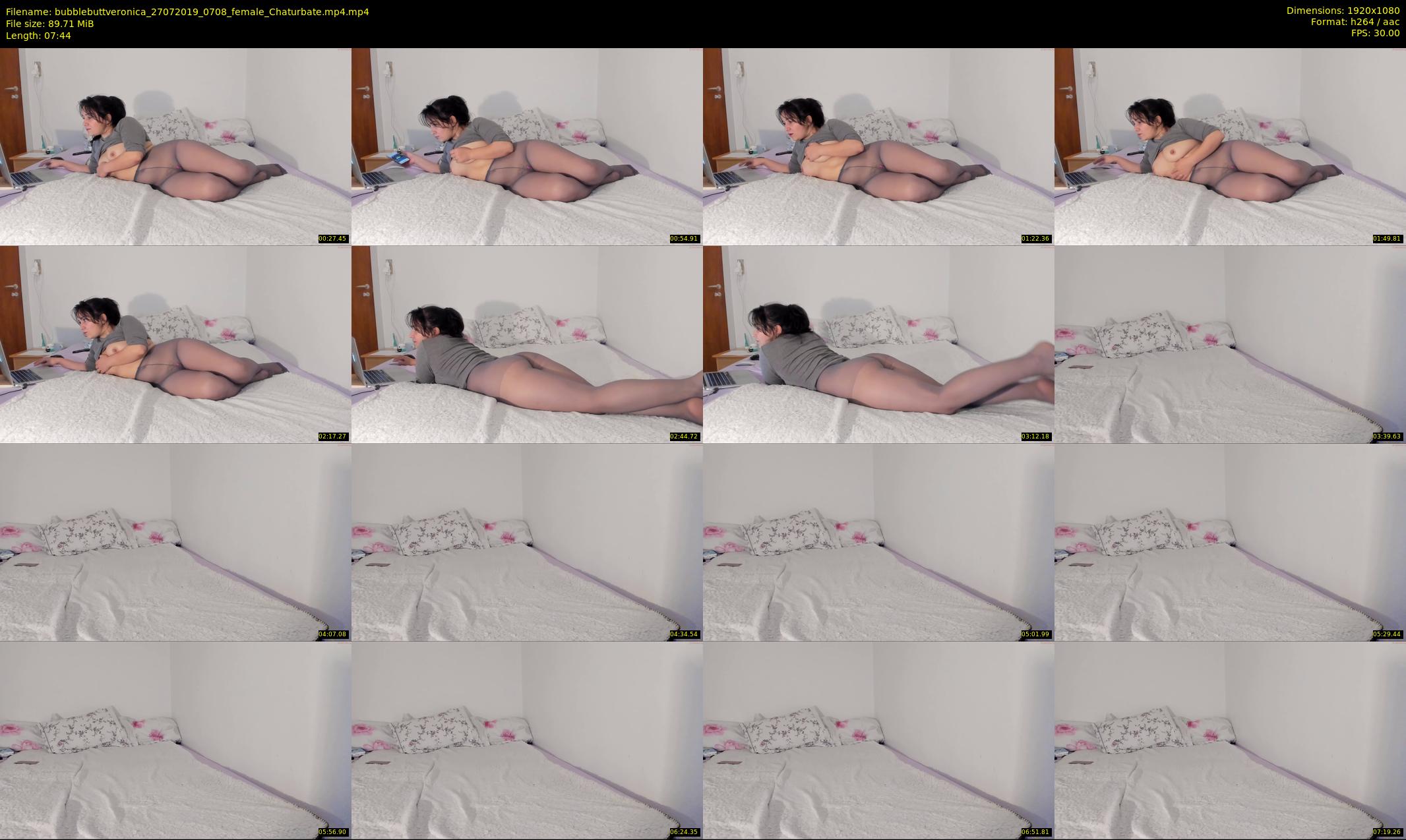 bubblebuttveronica — 8 minute Chaturbate female cam show recording, 1080p, Jul 27, 2019