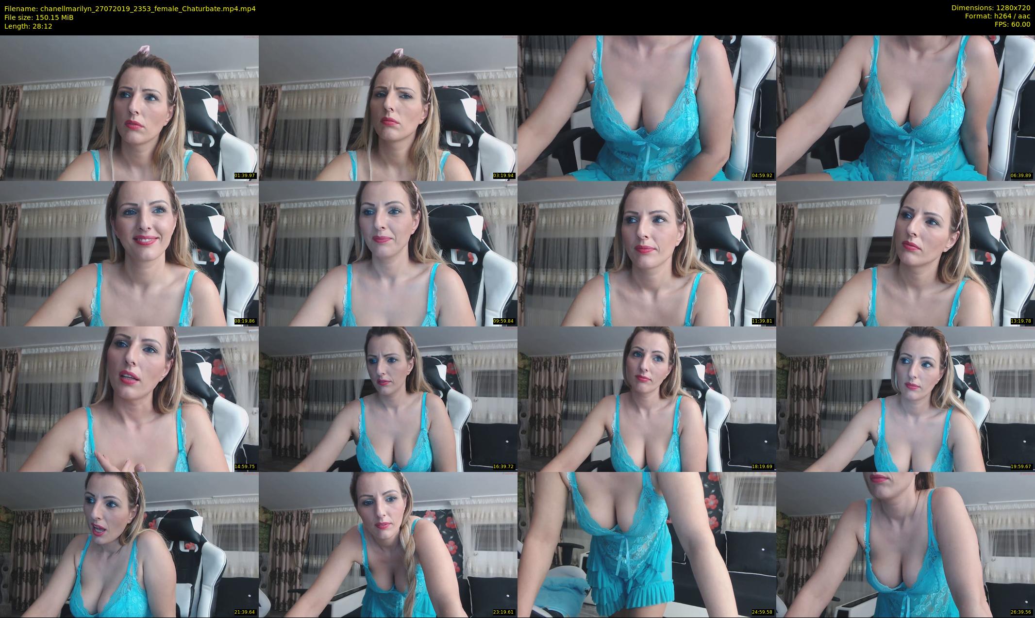 chanellmarilyn — 29 minute Chaturbate female cam show recording, 720p, Jul 27, 2019