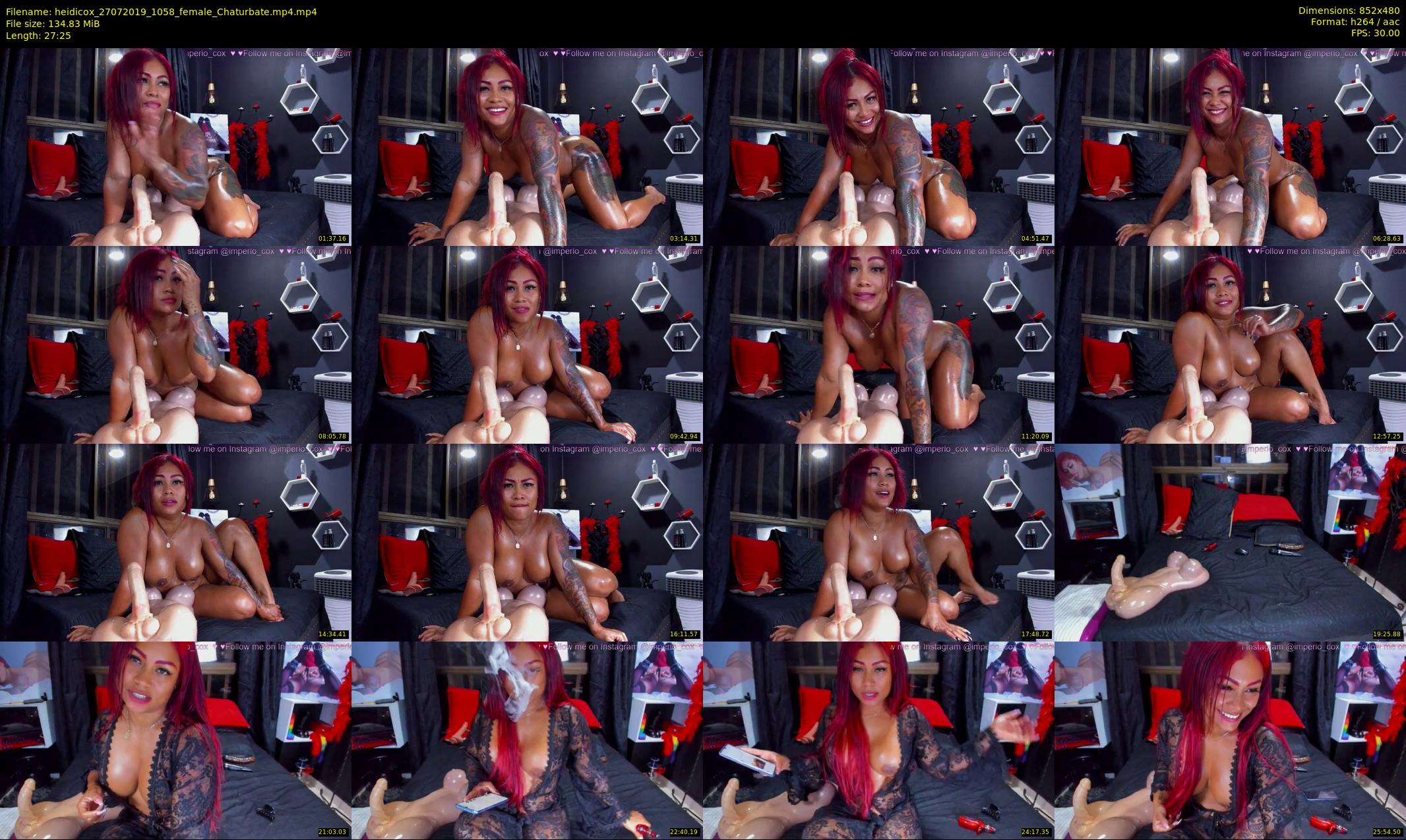 heidicox — 28 minute Chaturbate female cam show recording, 480p, Jul 27, 2019