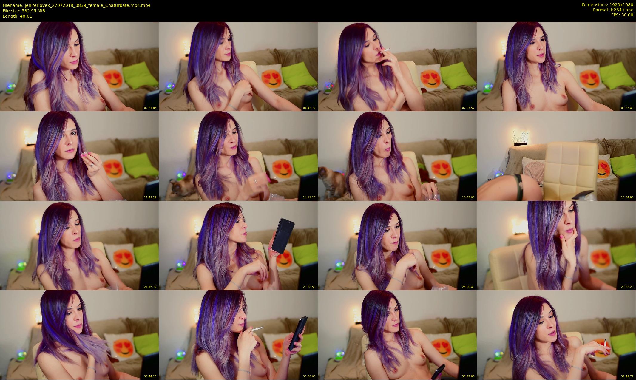 jeniferlovex — 41 minute Chaturbate female cam show recording, 1080p, Jul 27, 2019