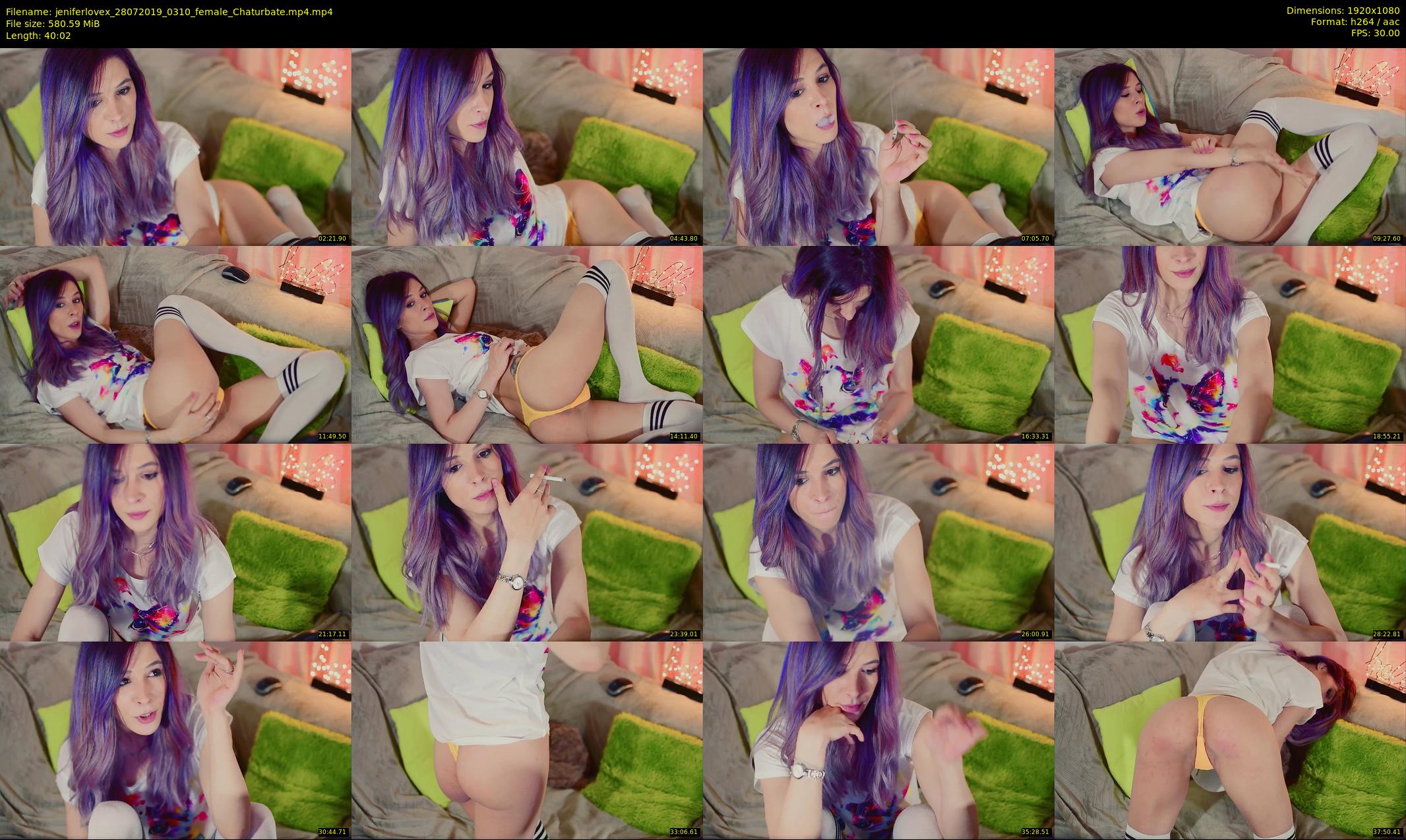 jeniferlovex — 41 minute Chaturbate female cam show recording, 1080p, Jul 28, 2019