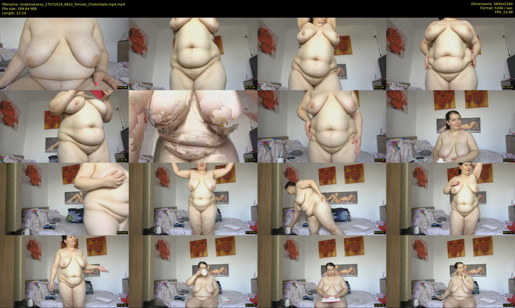lindalovesexy — 13 minute Chaturbate female cam show recording, 4K, Jul 27, 2019