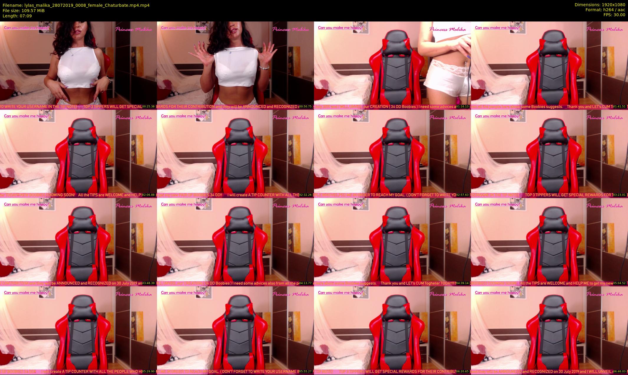 lylas_malika — 8 minute Chaturbate female cam show recording, 1080p, Jul 28, 2019