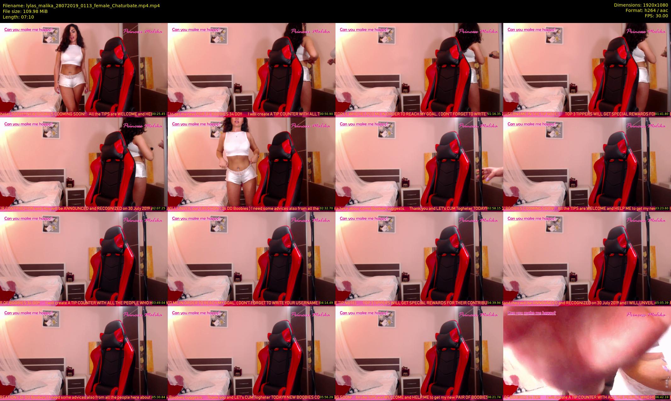 lylas_malika — 8 minute Chaturbate female cam show recording, 1080p, Jul 28, 2019