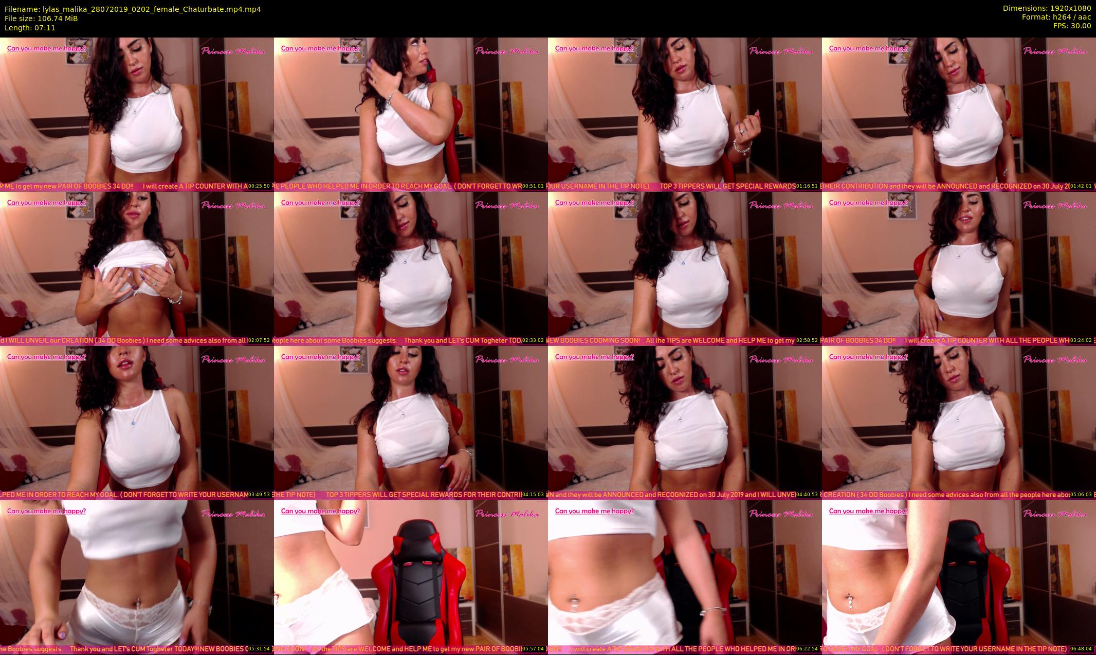 lylas_malika — 8 minute Chaturbate female cam show recording, 1080p, Jul 28, 2019